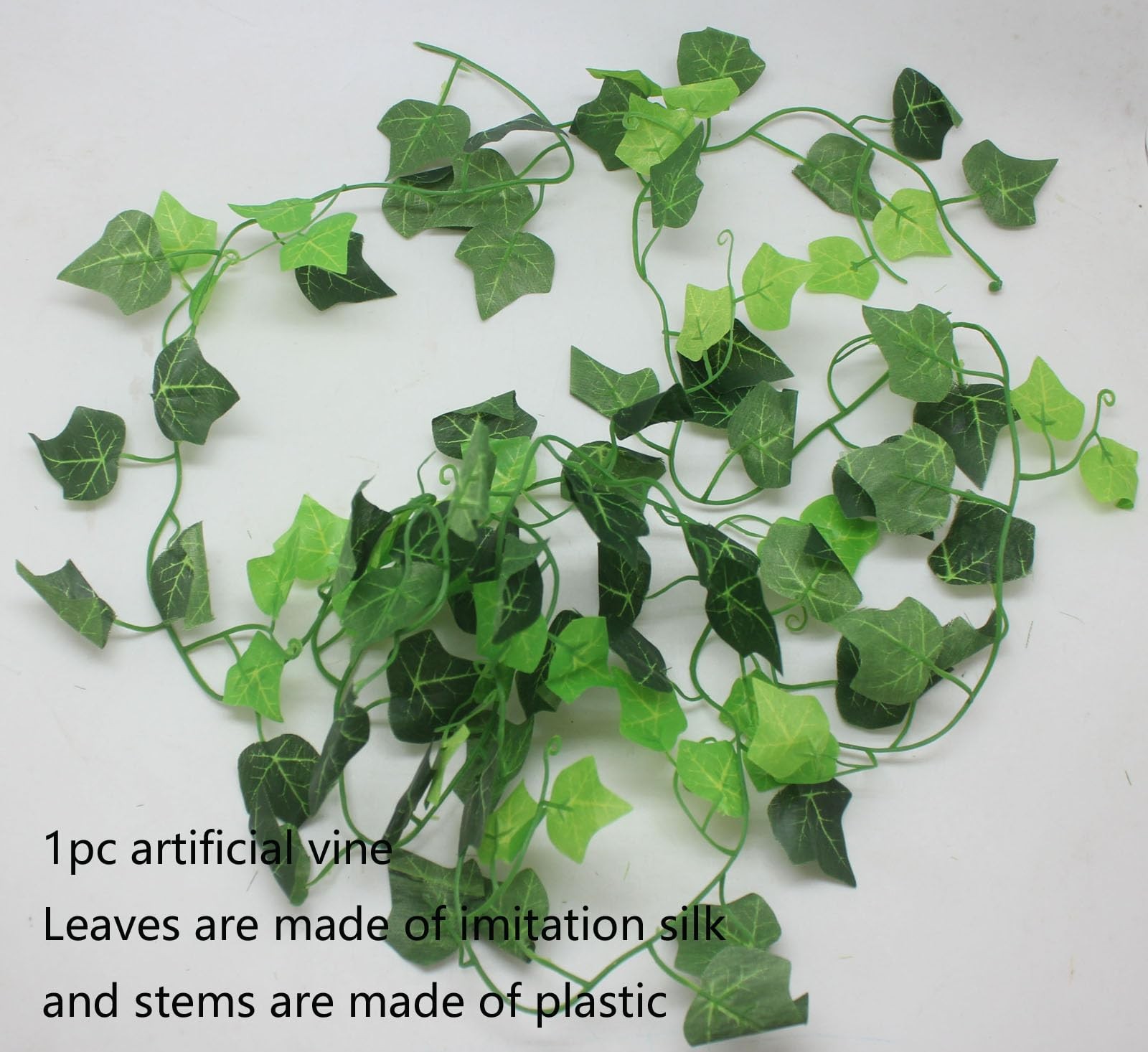 12 Strands-94ft Artificial Shrubs Vines Creeper Green Ivy Silk Leaves Wreath …