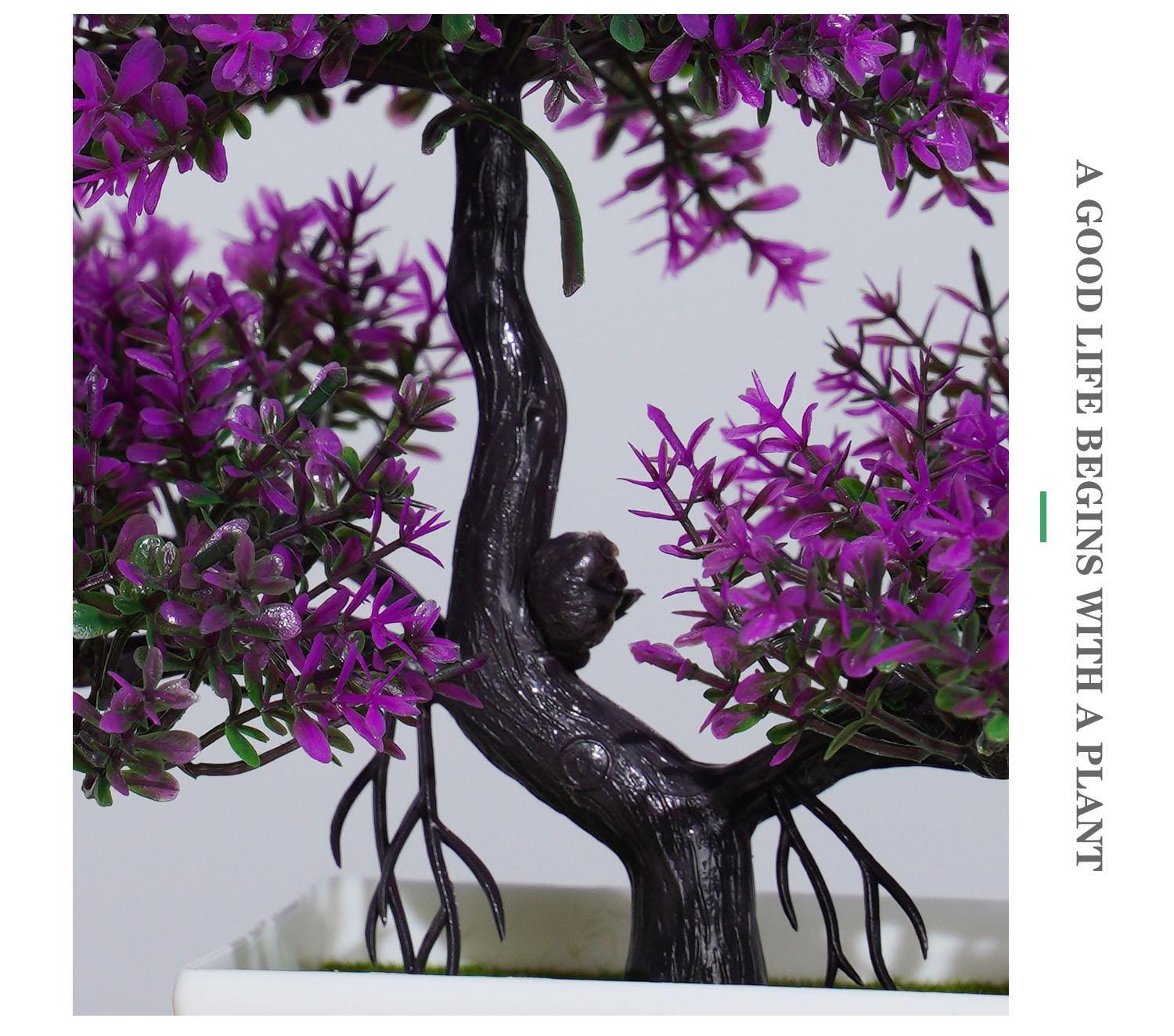 Artificial Bonsai Tree – Fake Potted Plant for Home, Office & Garden Decor