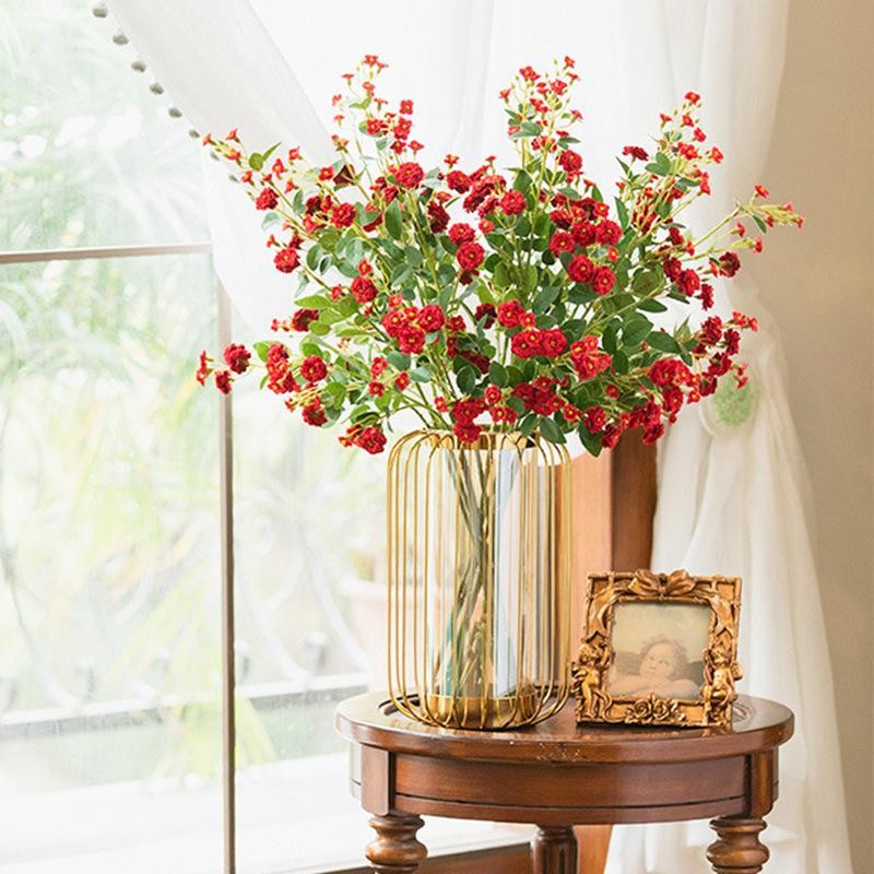 73CM Artificial Rose Silk Flowers Wedding Decoration Bouquet Home Decor