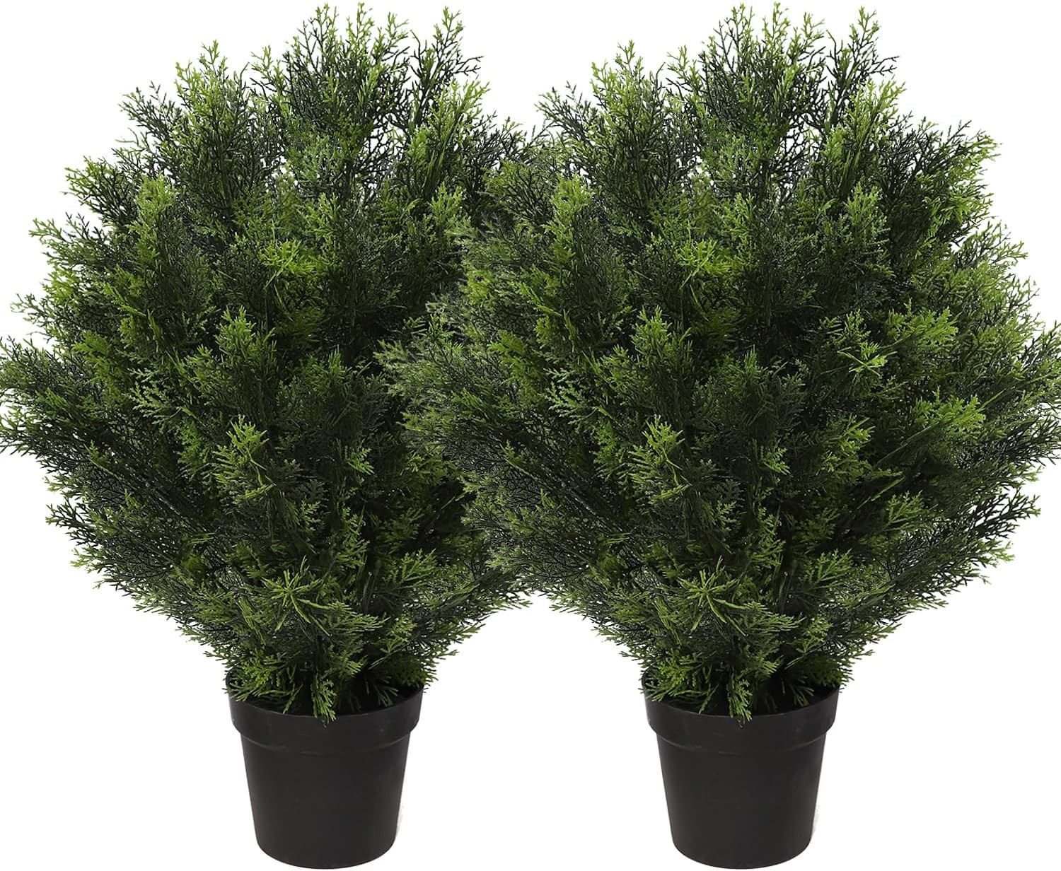 2 Pack 31 Inch Artificial Cedar Topiary