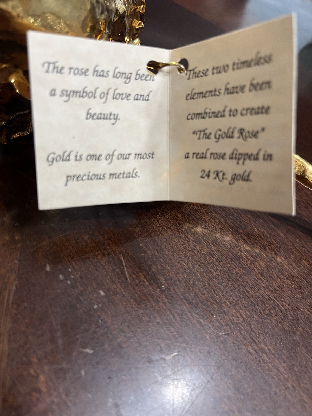24k Gold-Dipped Real American Rose 11”