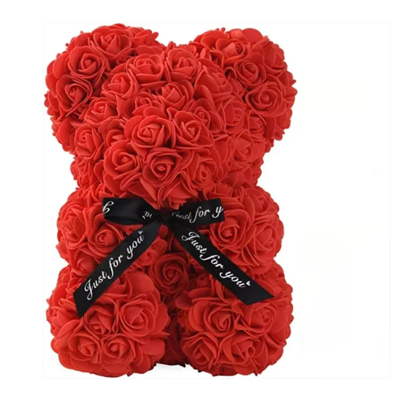 Wedding Teddy Rose Bear 520 Roses for Girlfriend Valentines Gifts