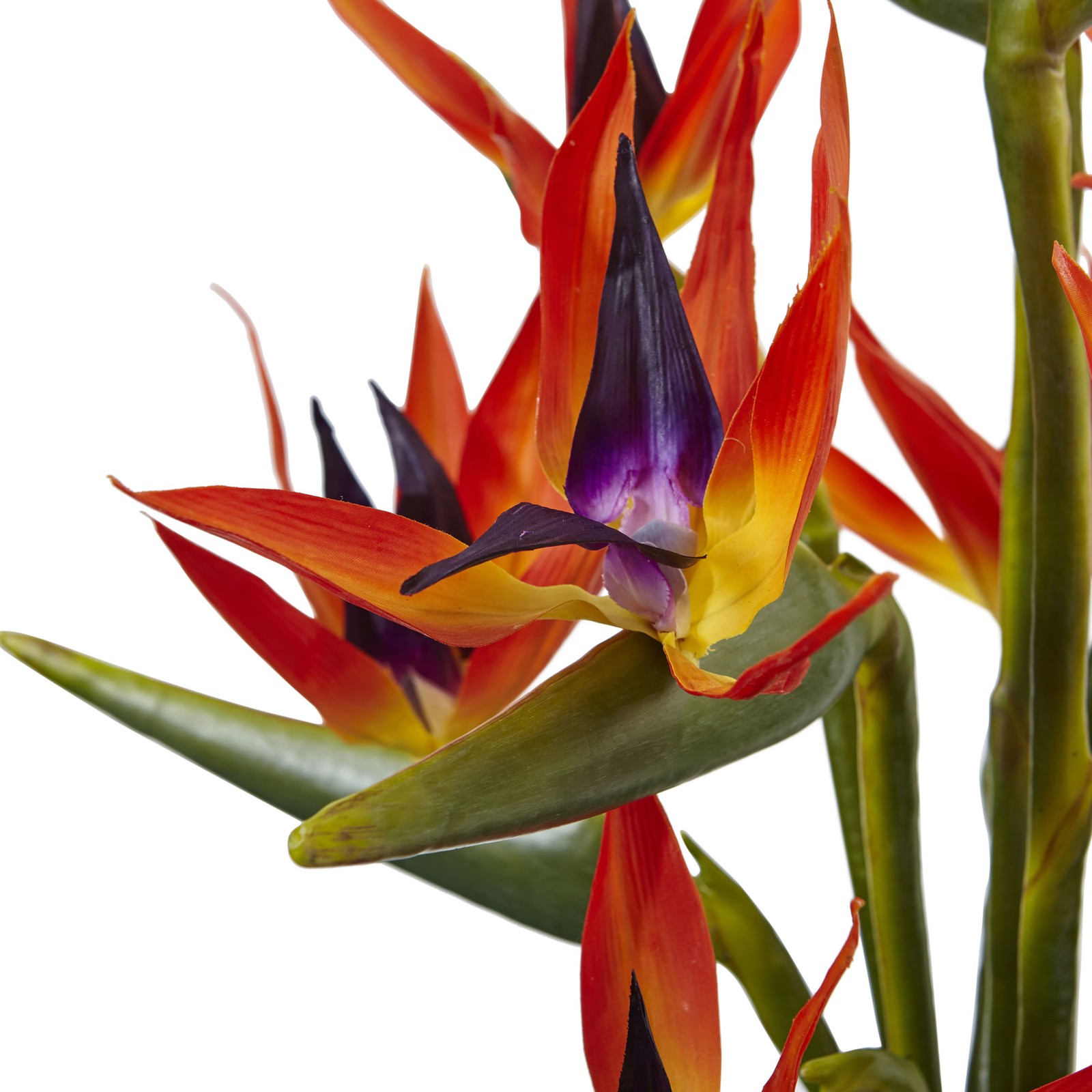 32 Inch Large Birds of Paradise Artificial Flower Arrangement with Vase