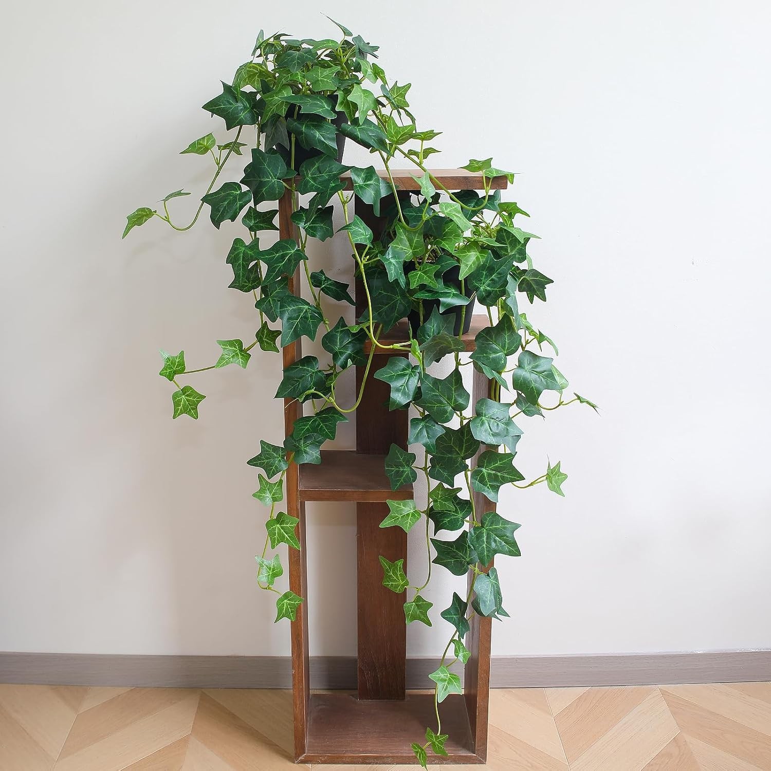 Fake English Ivy Plants in Pots Set of 2 – Realistic Artificial Ivy Greenery for