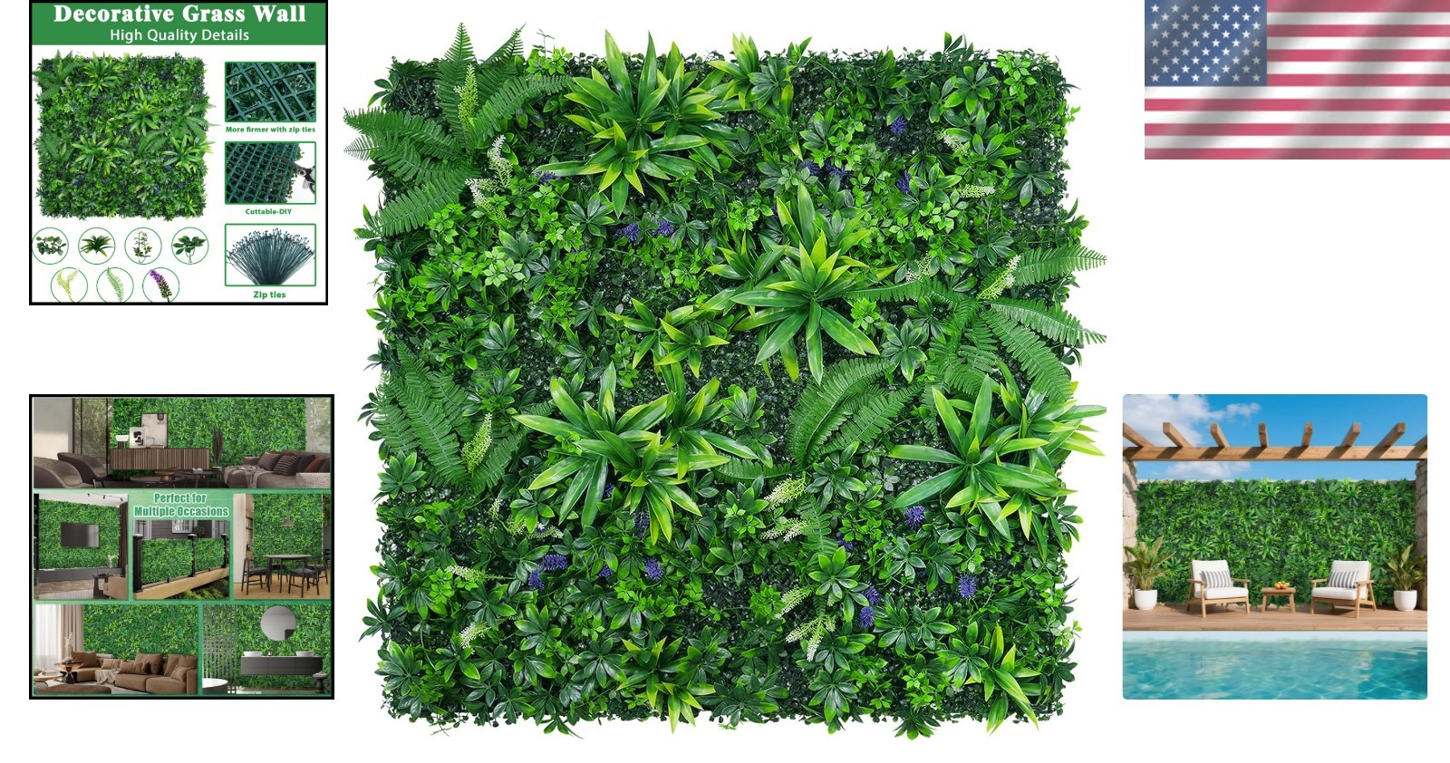 Versatile 12pc Faux Grass Backdrop Panels – Perfect for Indoor & Outdoor Events