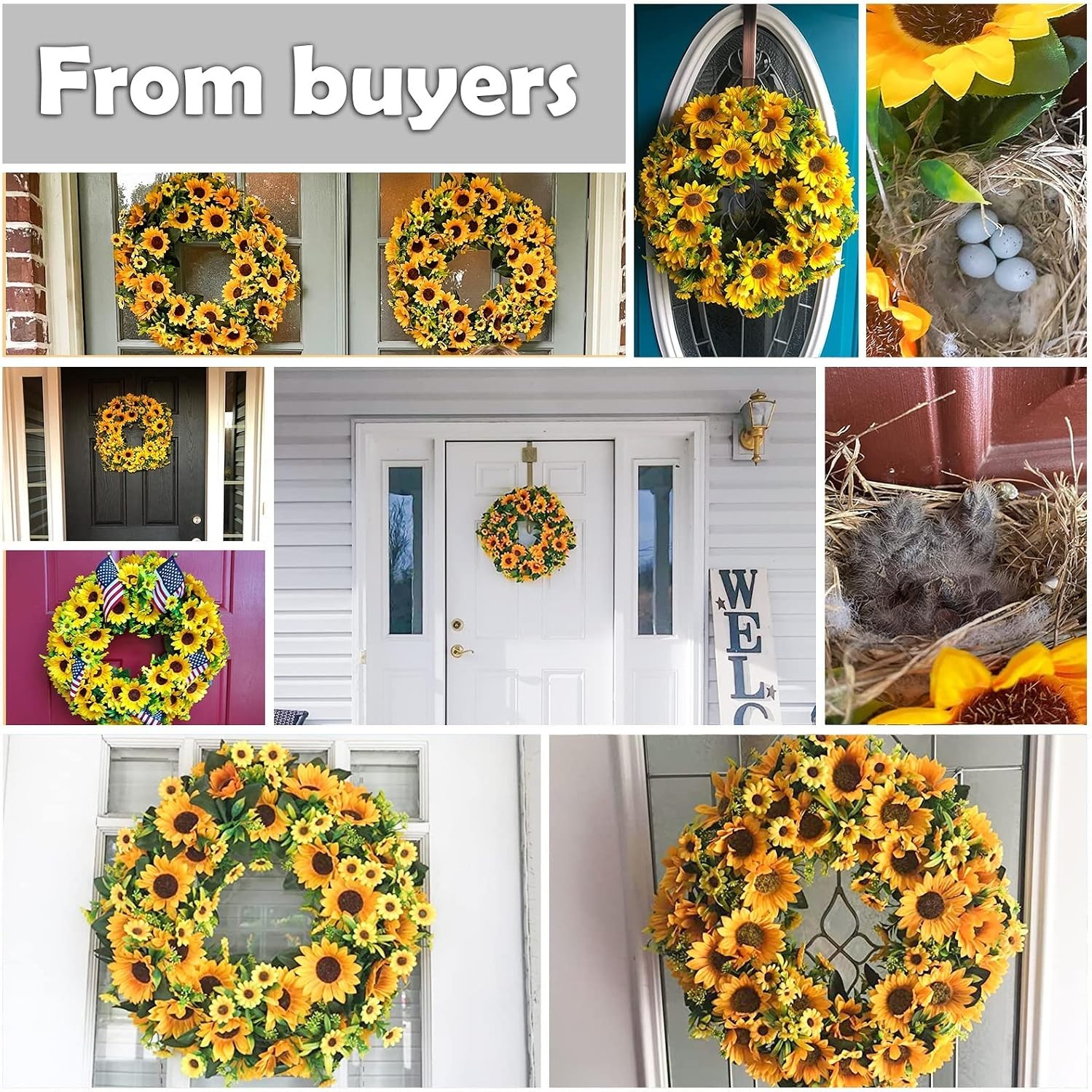 All Round Floral Wreath – Indoor Outdoor Wall Decor