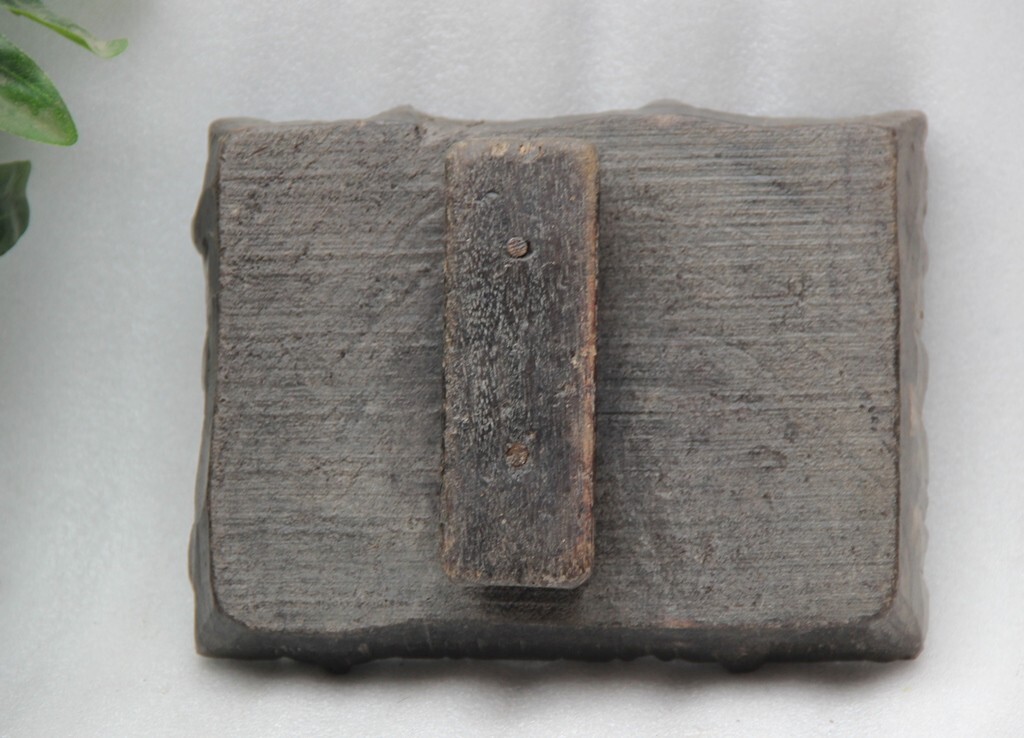 Original Old Hand Carved Wooden Textile Printing Block