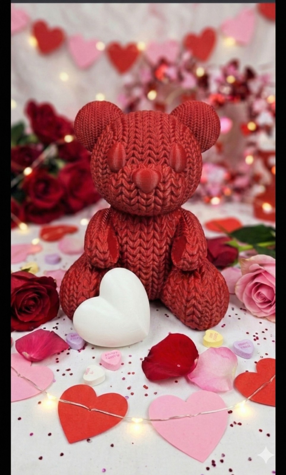 Flower Floral Foam Rose Teddy Bear Romantic Valentine’s Day Gift Girlfriend Wife