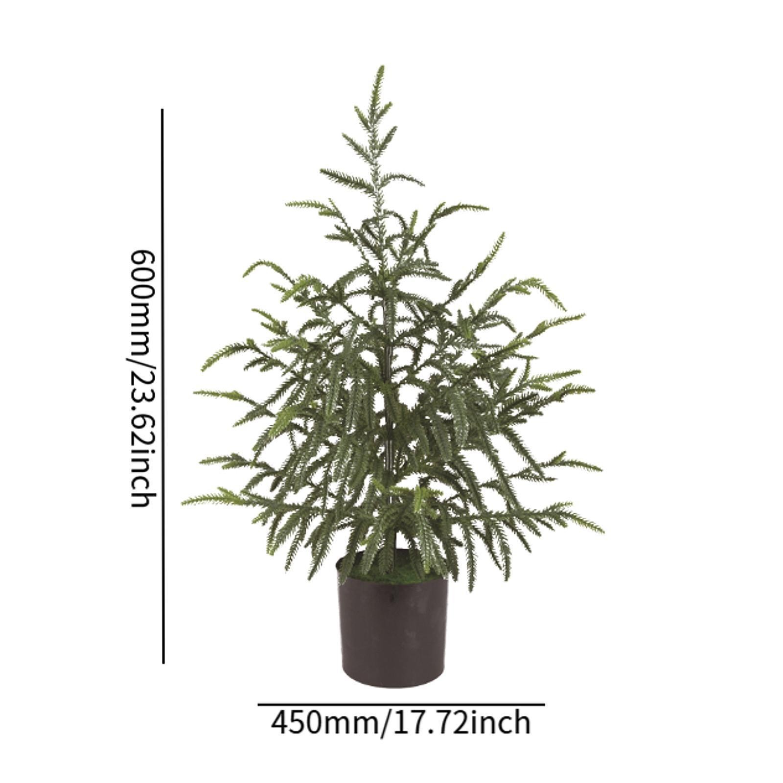 Artificial Norfolk Pine Tree Christmas Tree for Bedroom Home Decor Entryway