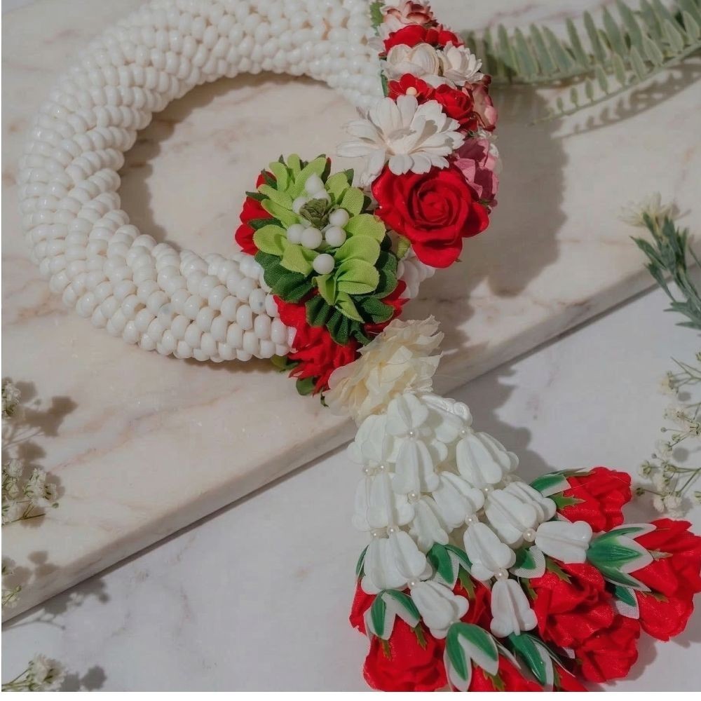 Thai Traditional Flower Garland Phuang Malai L Artificial Buddha Offering Box