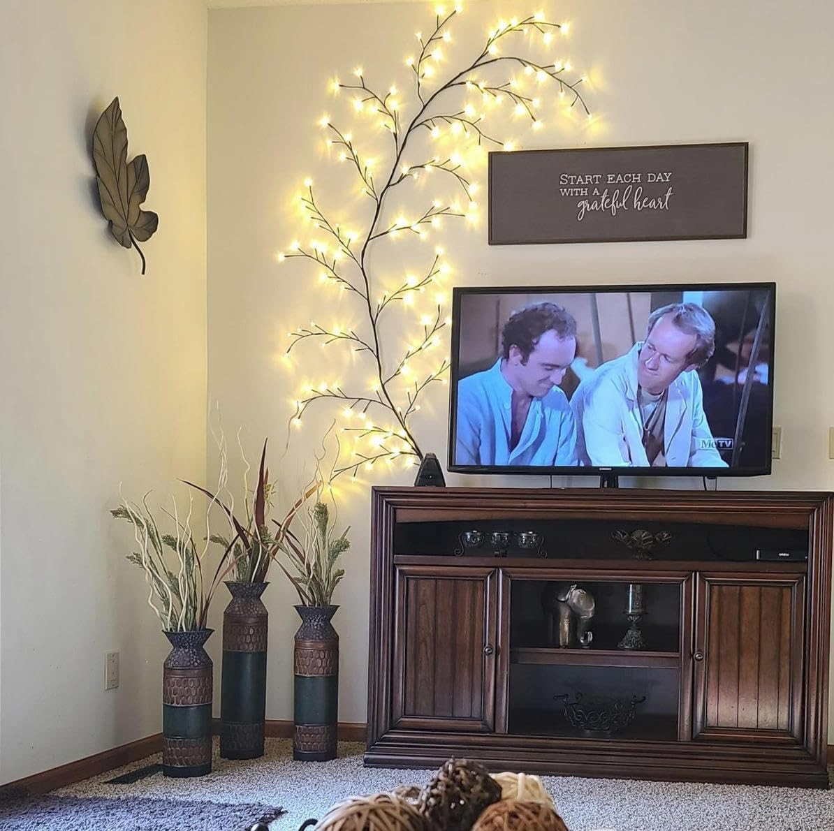 Lighted Willow Vine 7.5FT 144 LEDs Artificial Plants Tree Branches