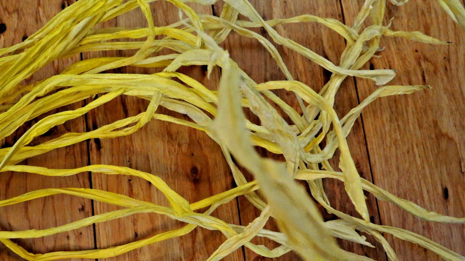 Set 5 Large Pastel Crepe Paper Wired Branches Handmade Italian Paper 24”