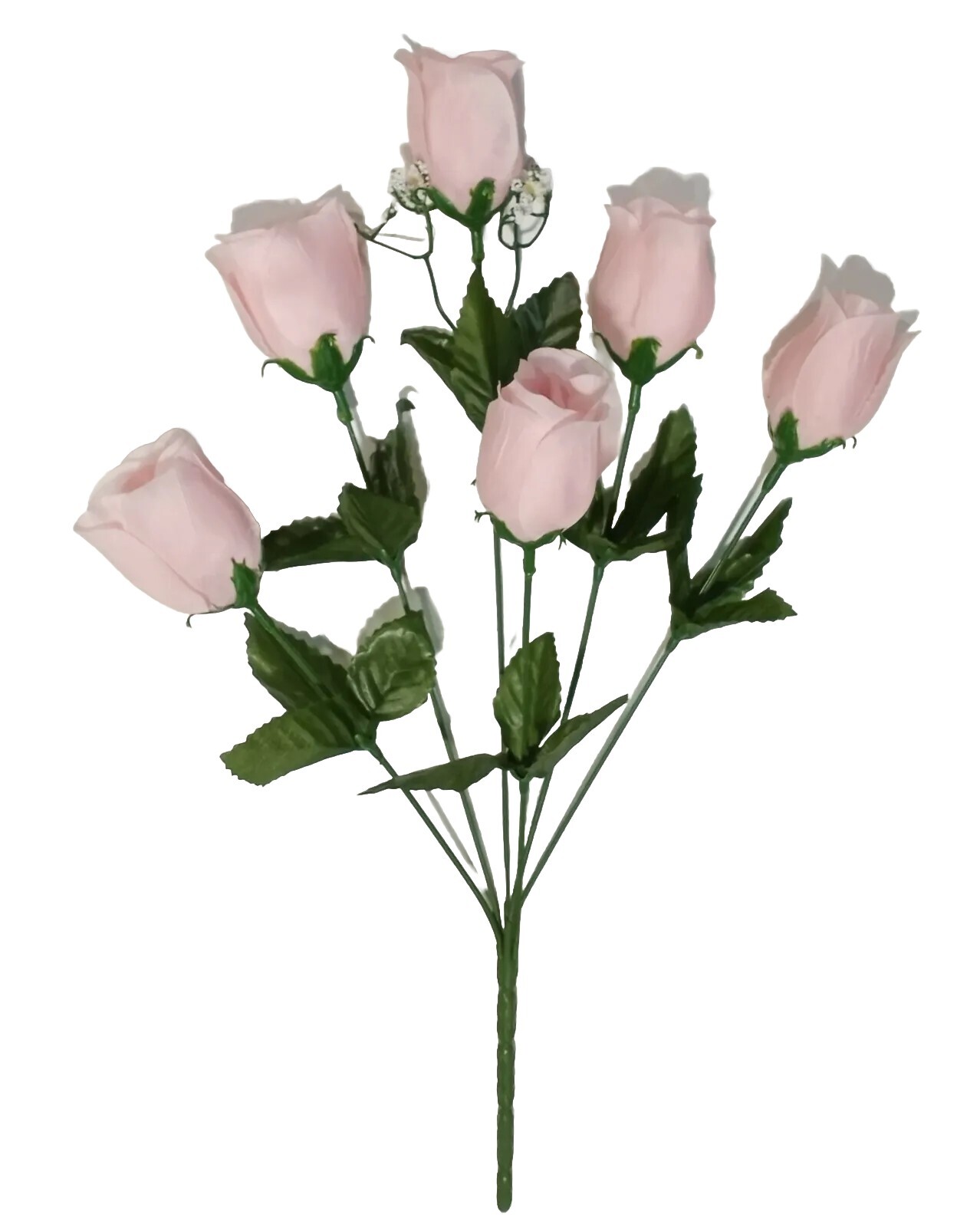 (12-Pack) Pink Rose 14″ Bush Home Wedding Silk Flower In/Outdoor Decor Craft US