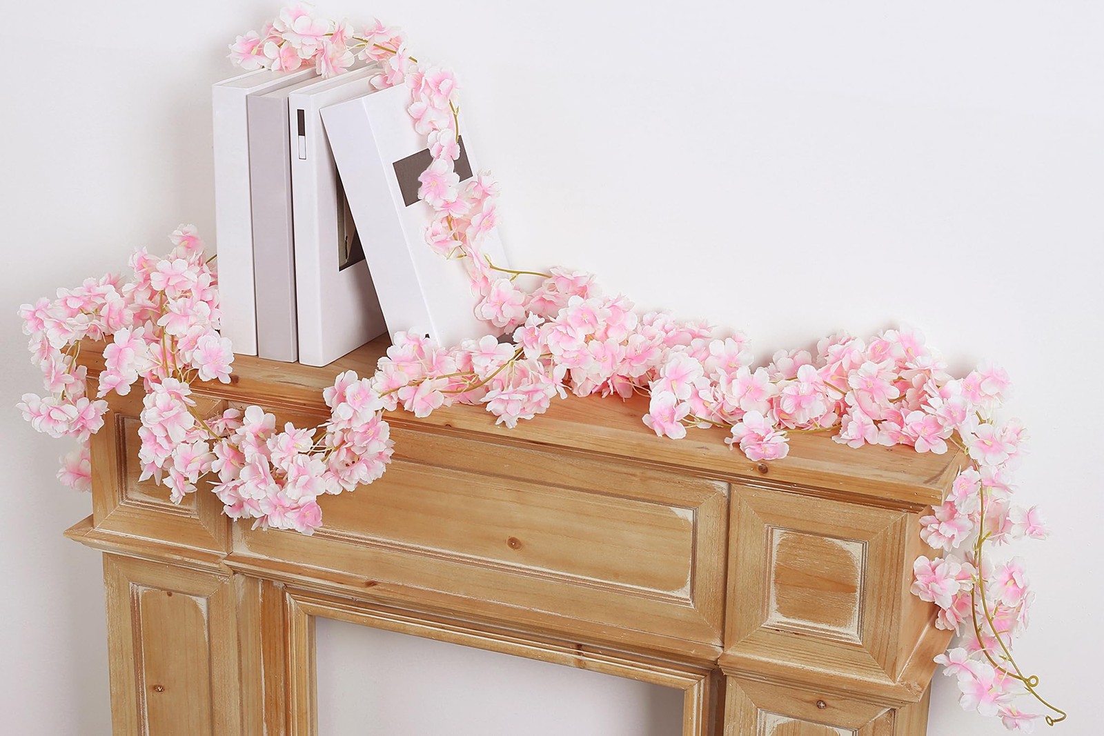6PC 35.4FT Cherry Blossom Flowers Garland Vine for Decoration Artificial Pink…