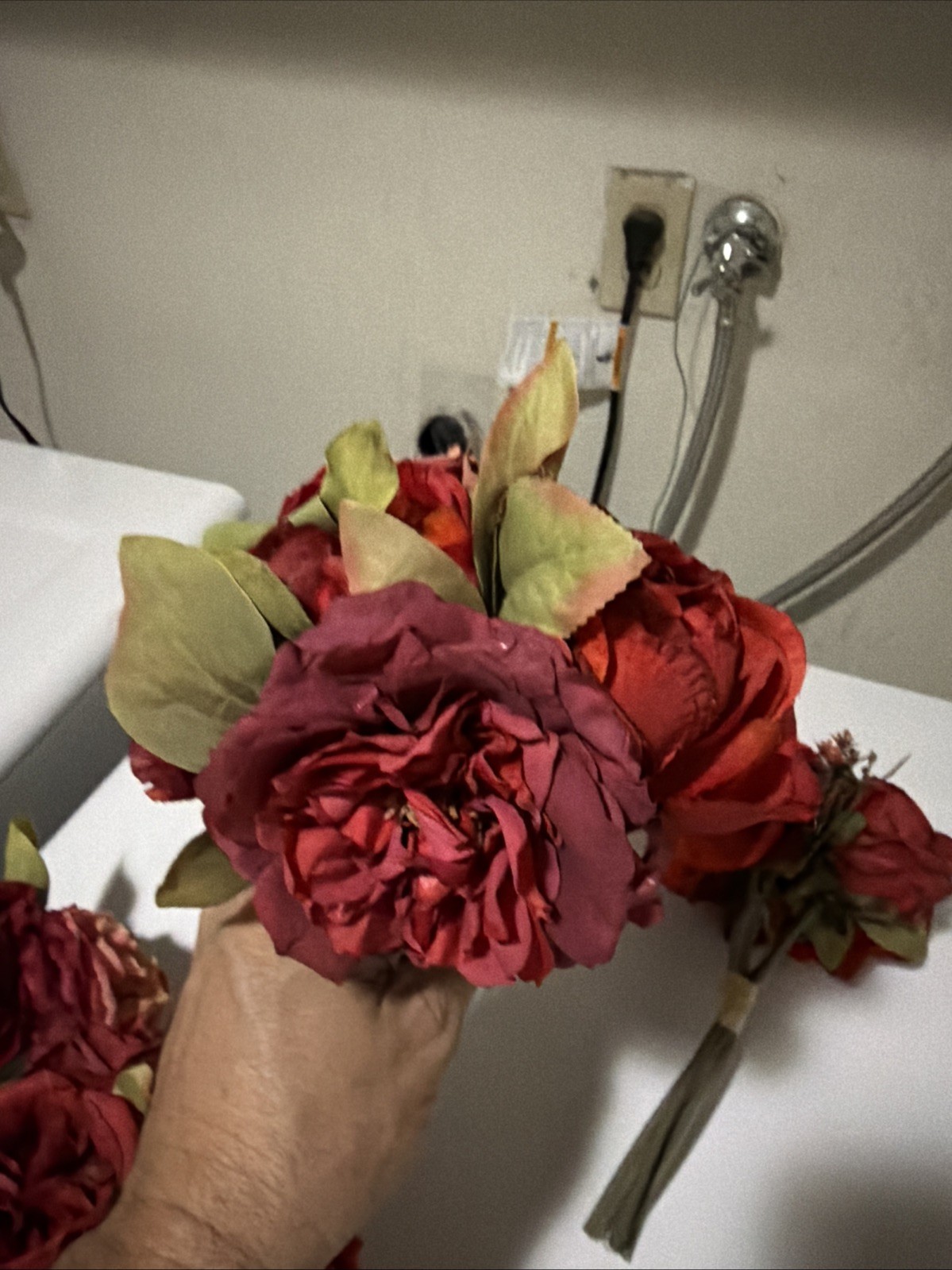 ASHLAND FALL 6 BOUQUET SET ROSS & RANUNCULUS Bouquet Home Party Decor