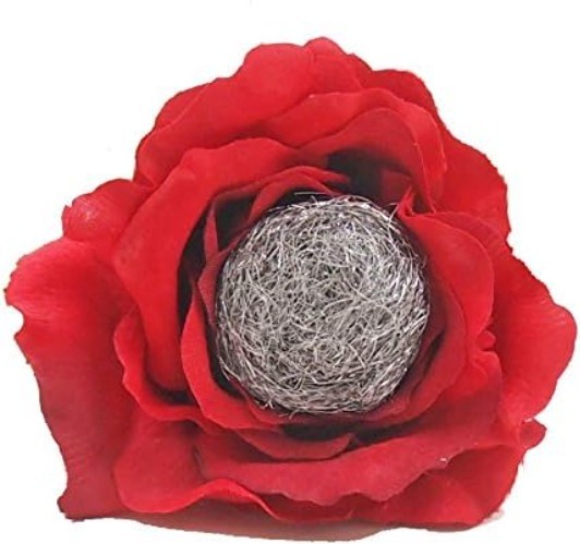 Steel Anniversary Rose – Terra Cotta Pot