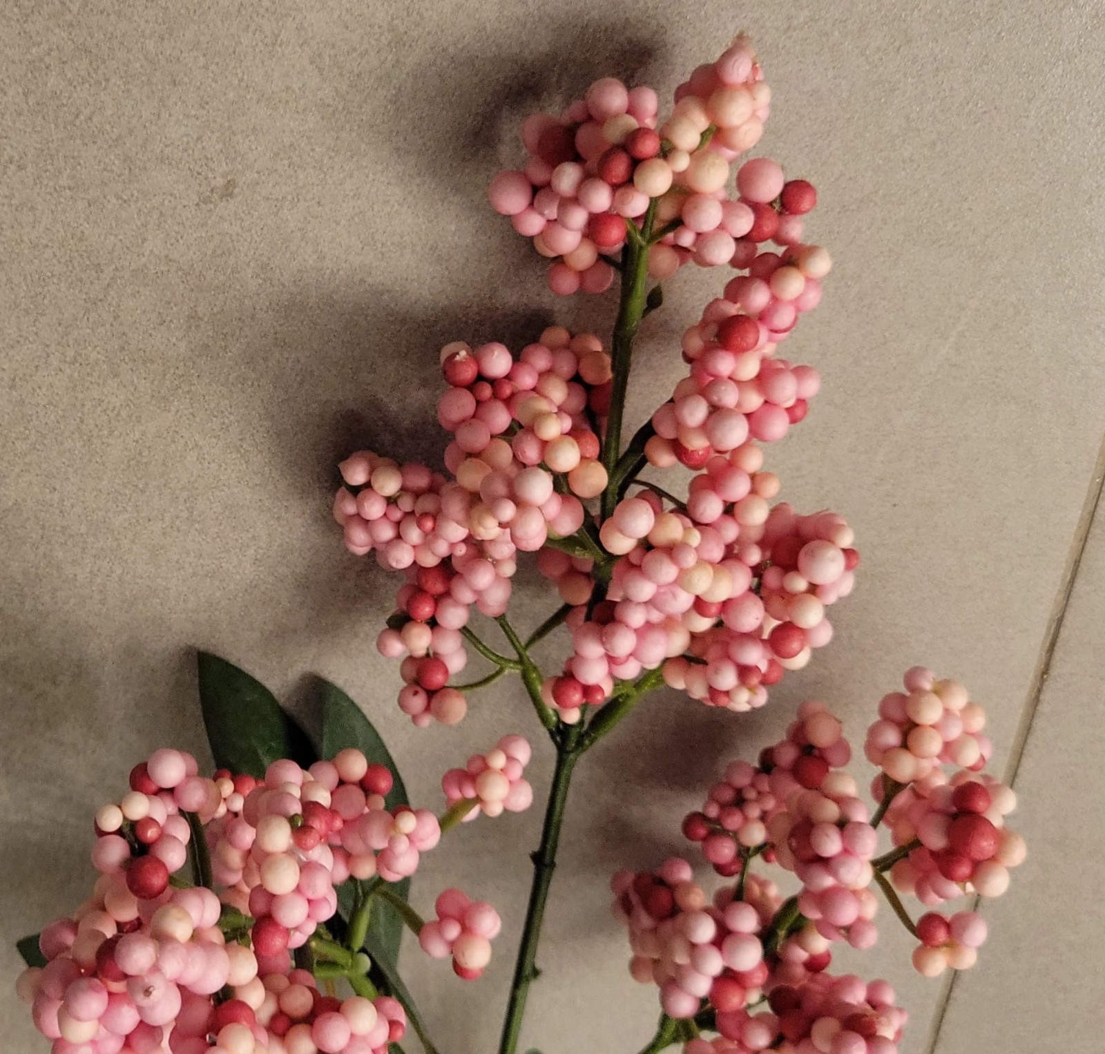 Vintage Plastic & Silk Faux Flowers Lot Of 21 Variety Roses 27″ Shades Fushsia