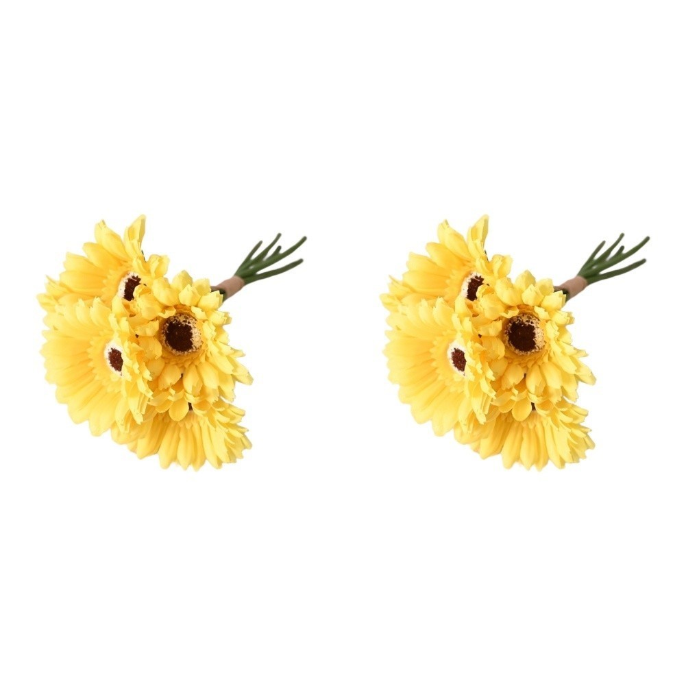 Artificial Silk Sunflower Daisy Bouquet for Wedding Photography Home Decor