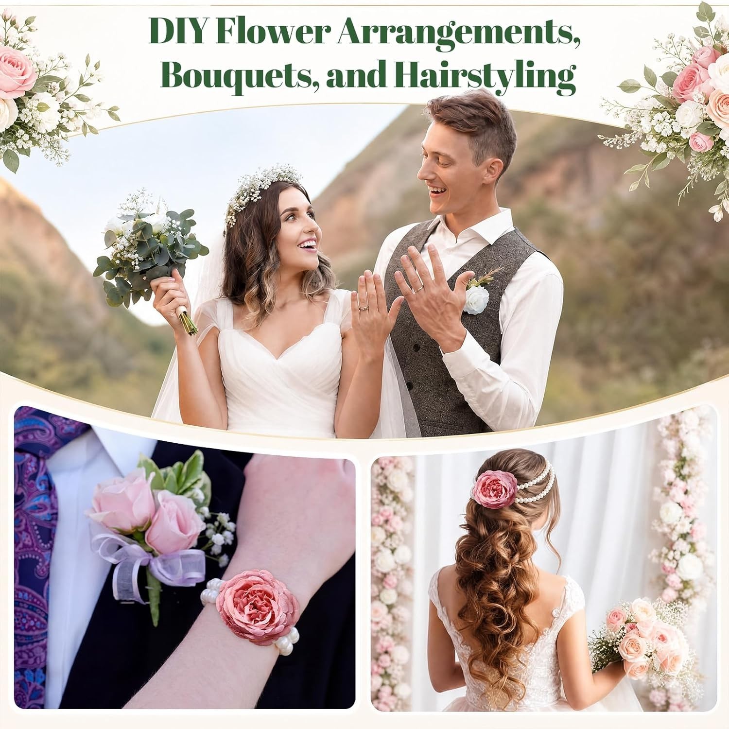 All-in-One Floral Craft Set: Glue, Wire, and Accessories for DIY Masterpieces
