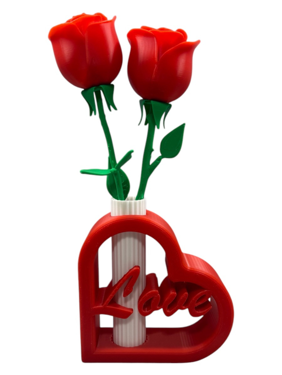 Artificial Rose Flowers Fake 3d Printed Roses Flower Bouquet Valentines Day