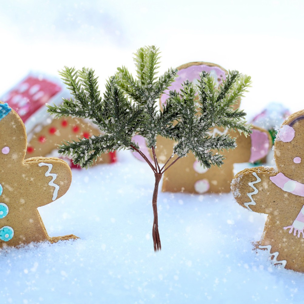 2Pcs Simulated Pine Branches Assorted Color For Christmas And Home Decoration