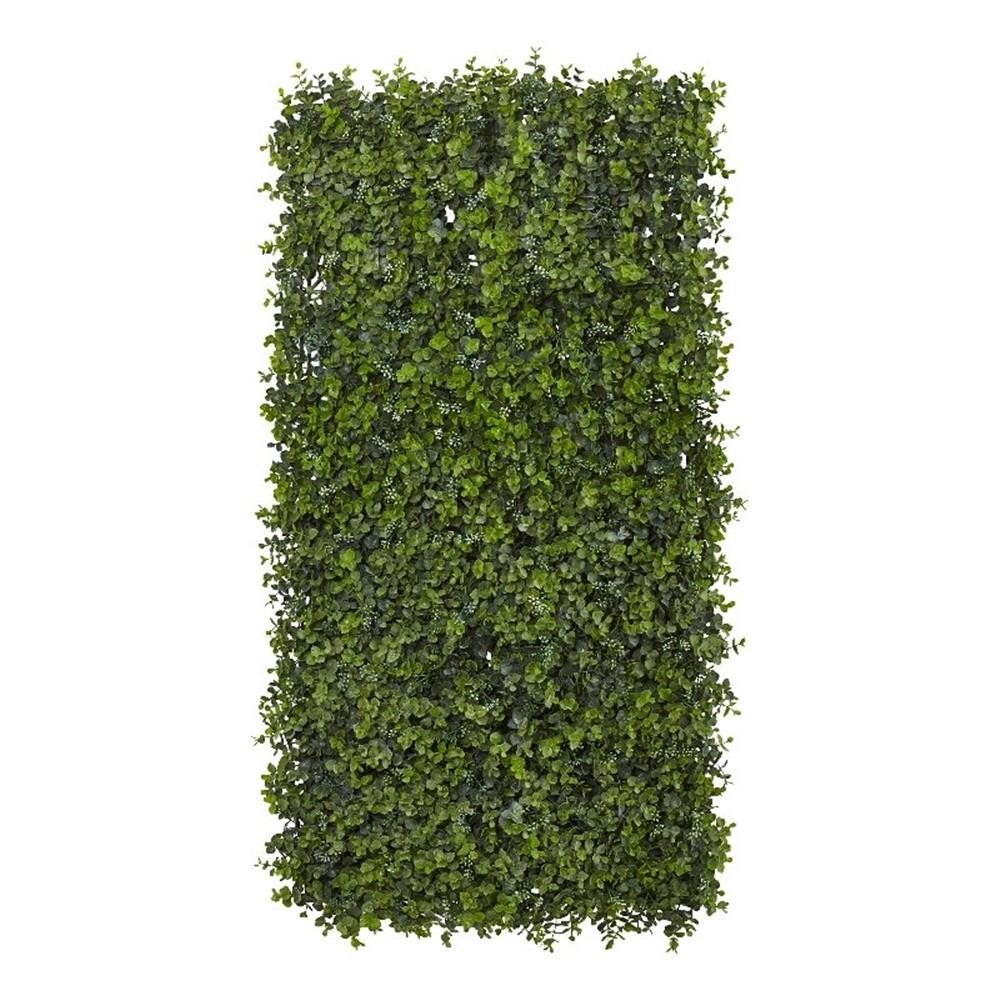 Nearly Natural 12″ x 12″ Decorative Eucalyptus Mat (Set of 8) in Green