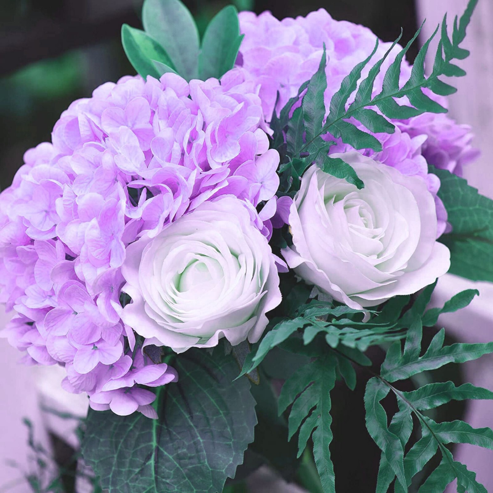 3pcs 25in Artificial Realistic Hydrangea Flowers 3D Real Touch 25in Extra Long