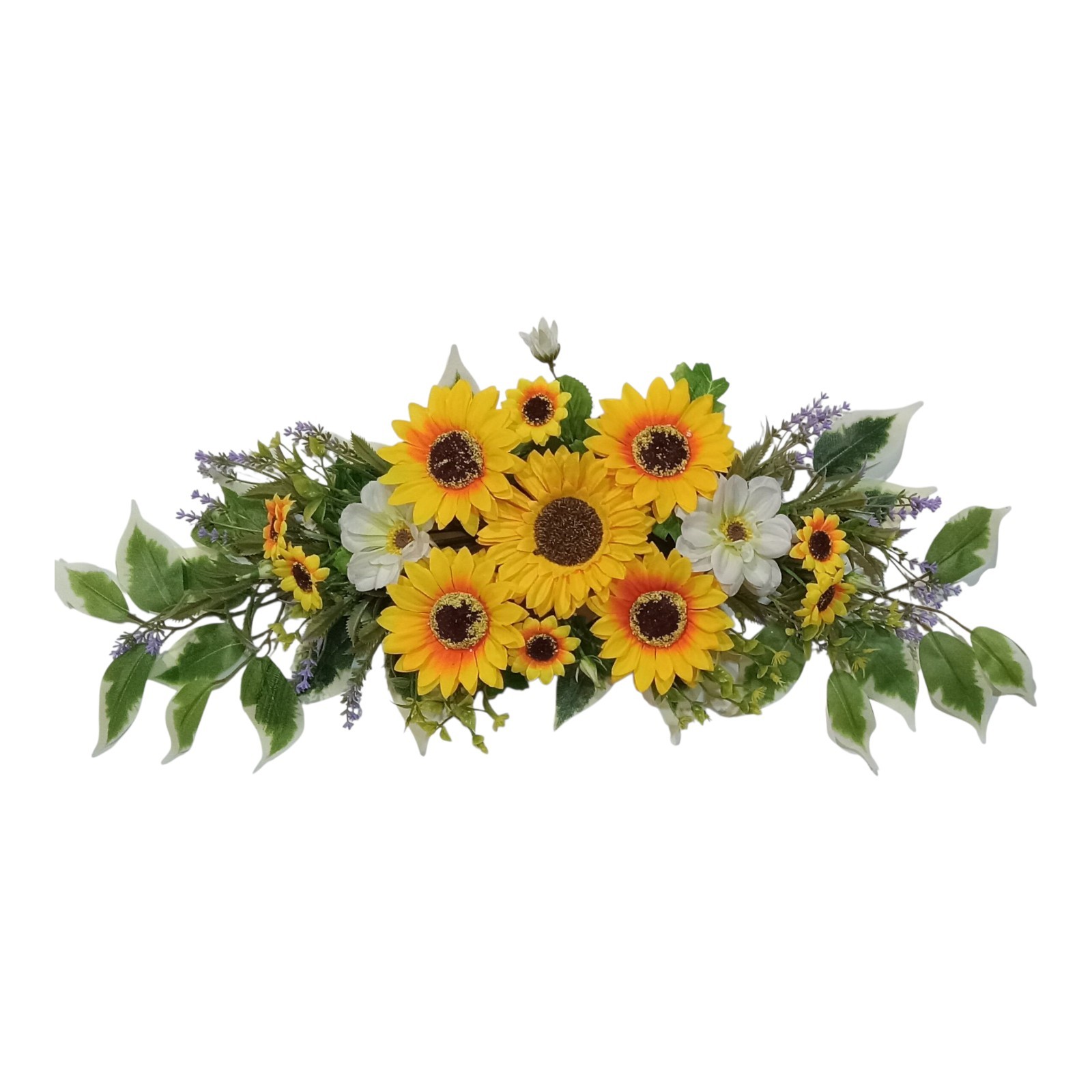 Sunflower 25″ (Display-Ready) Wall Door Window Arch Swag Silk Flower Decor E022