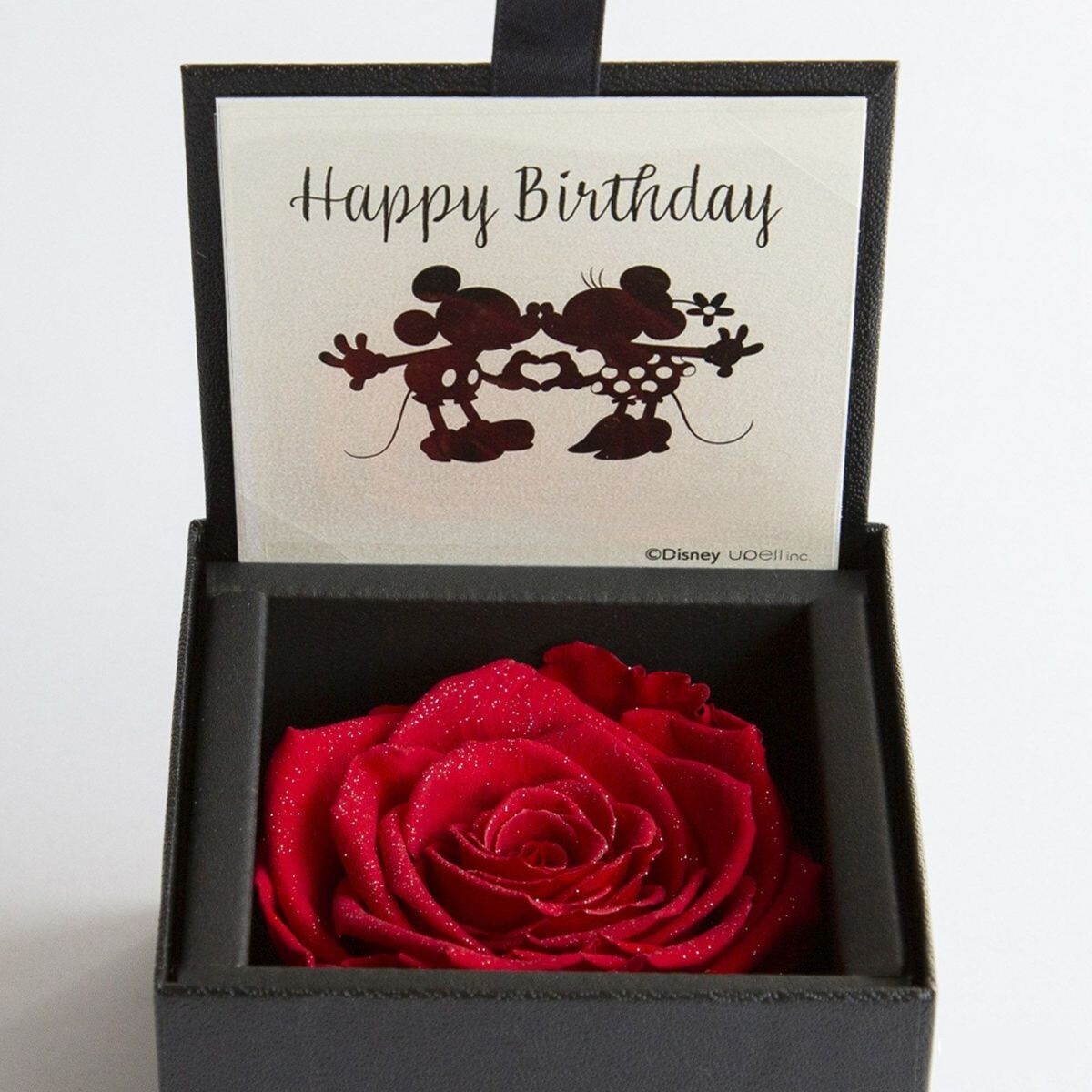 AMOROSA MODERNO Diamond Rose Disney Edition Happy Birthday NEW