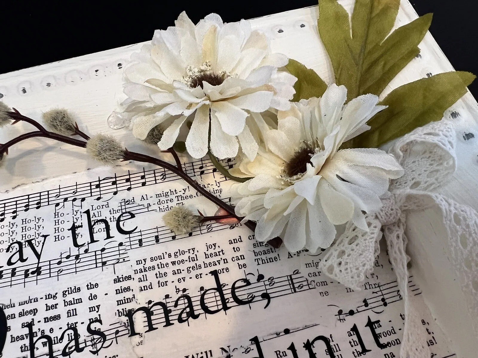 Psalm 118: 24 Handmade Decorative Tray This is the Day the Lord has made Floral