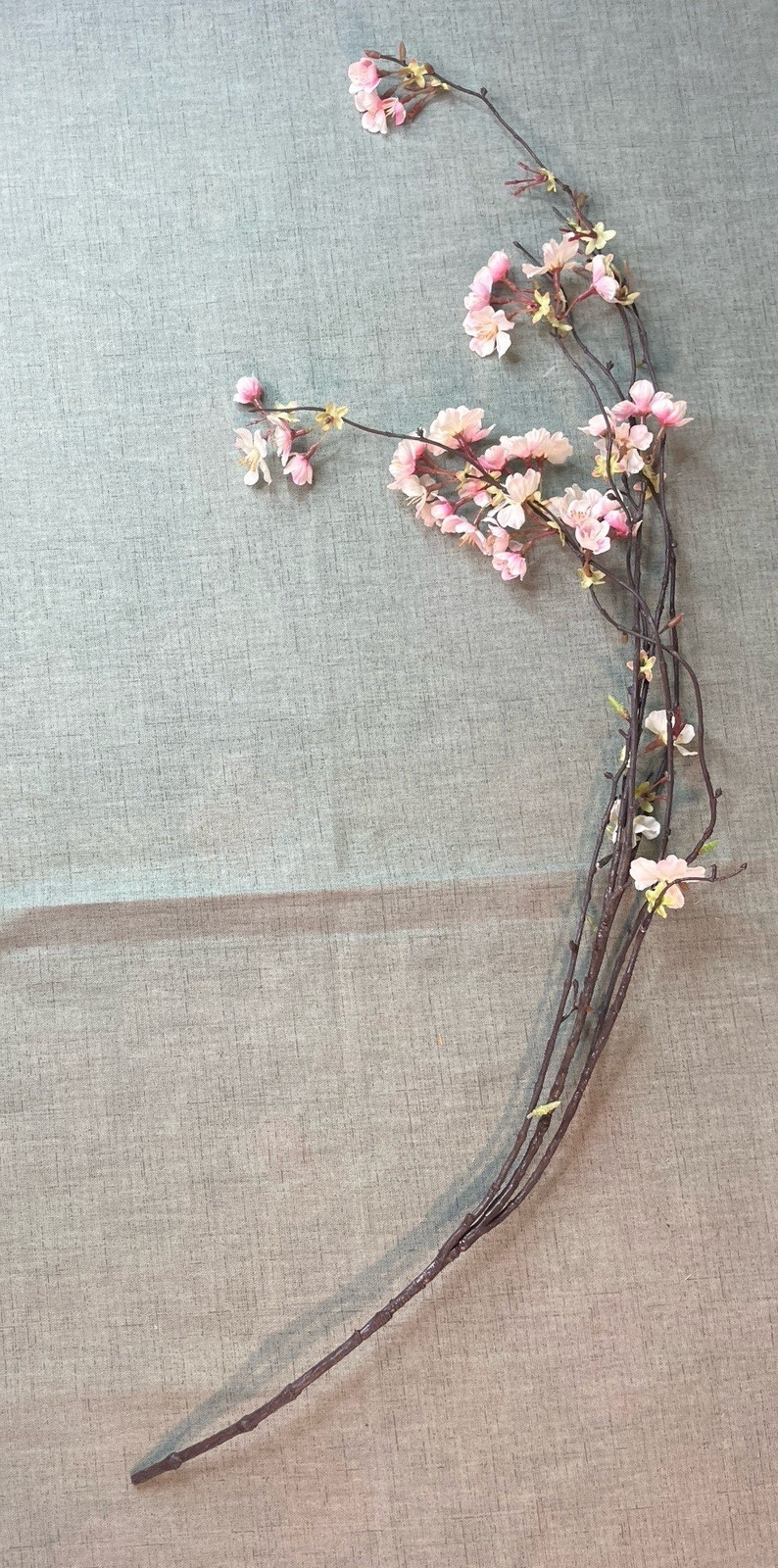 Faux Weeping Cherry Blossom Branch Weeping Pink Artificial Flower – 7 Branches
