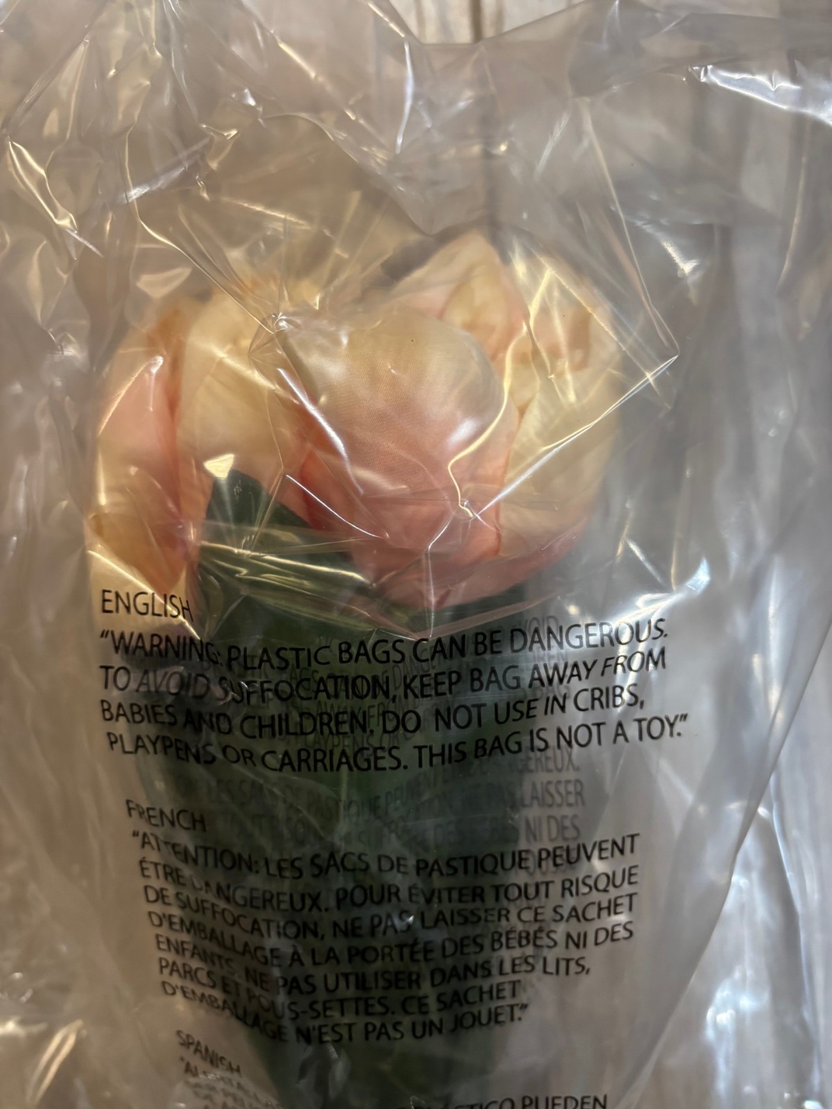 NEW Pottery Barn Early Bloom Faux Tulip Flower Bunch Bundle Bouquet Coral NWT