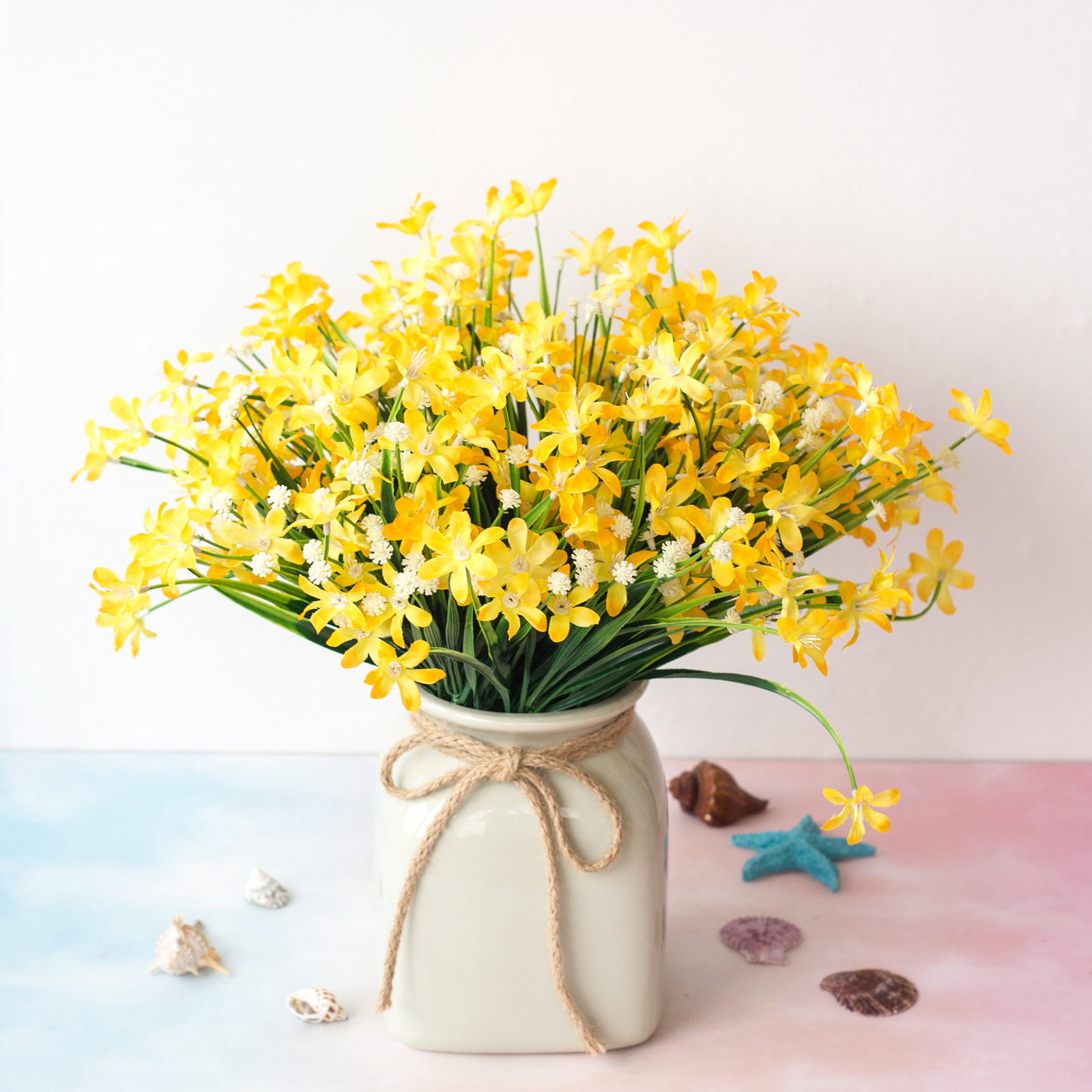 Artificial Flowers Fake Plant Outdoor Floral Greenery Shrubs BUY 2 GET 2 FREE