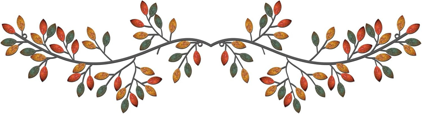2 Pieces Metal Tree Leaf Wall Decor Vine Olive Branch Leaf Wall Art