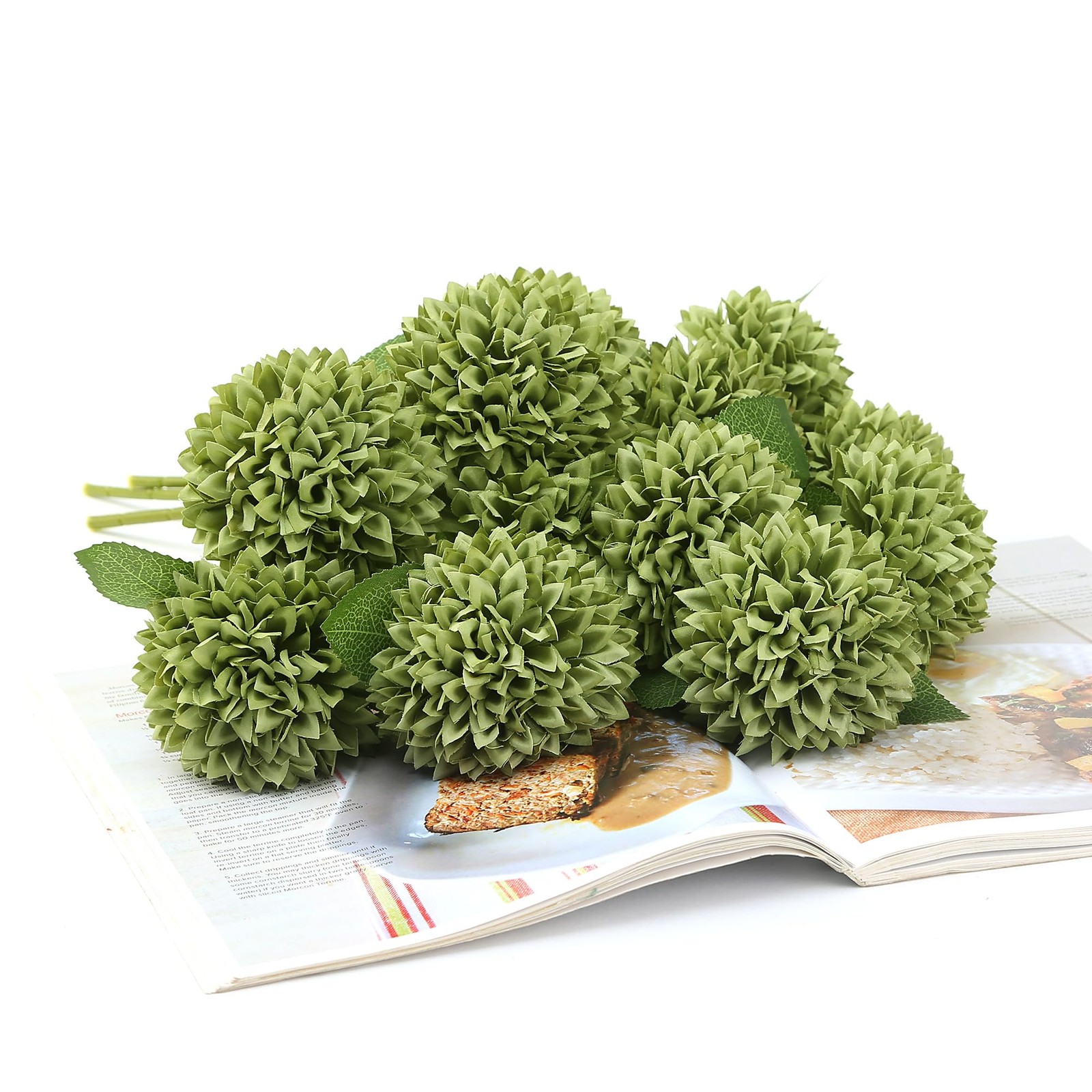 12Pcs Artificial Chrysanthemums Flowers Silk Fall Chrysanthemums Fake Mums fo…