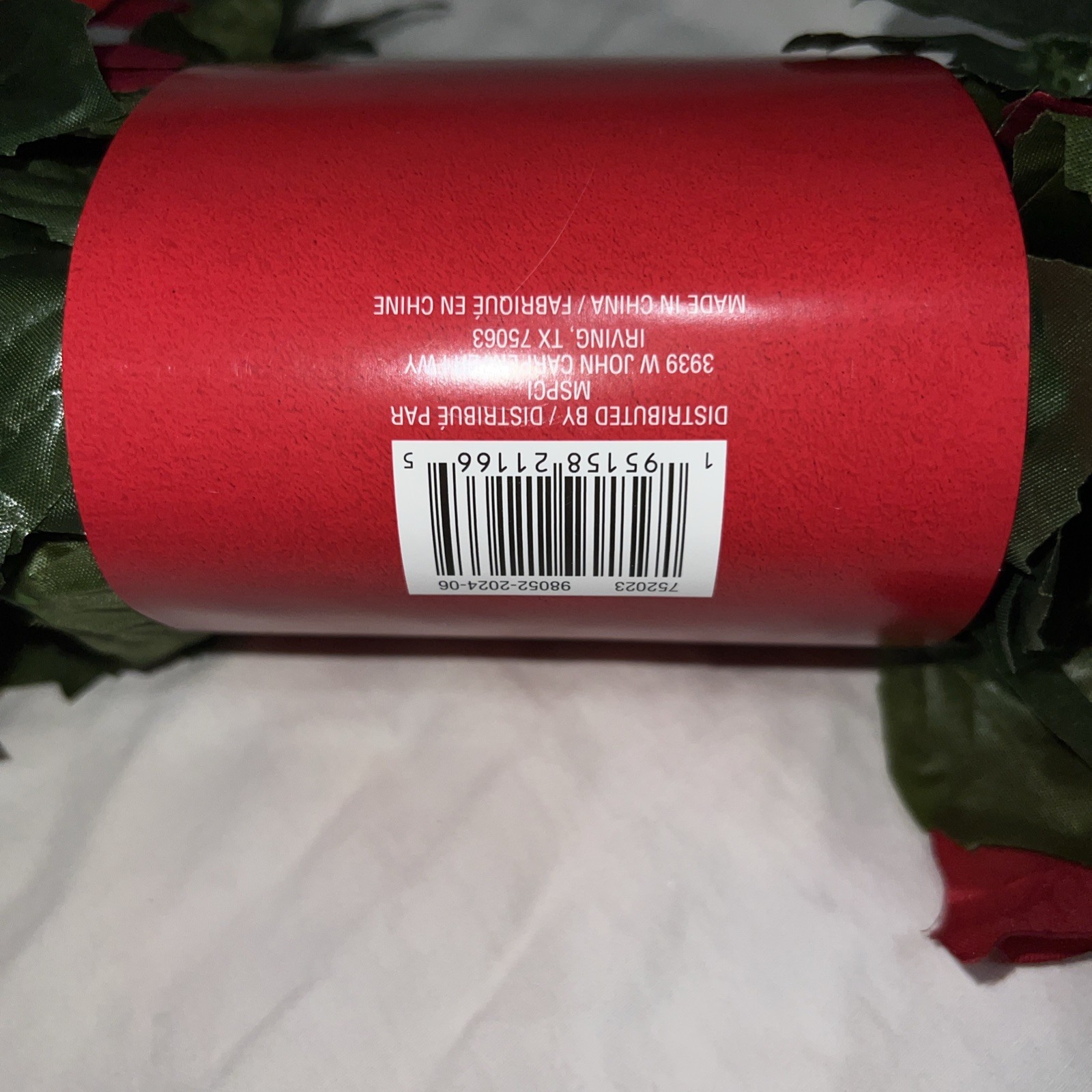 Red Poinsettia Chain Garland by Ashland® (6ft/1.8m)
