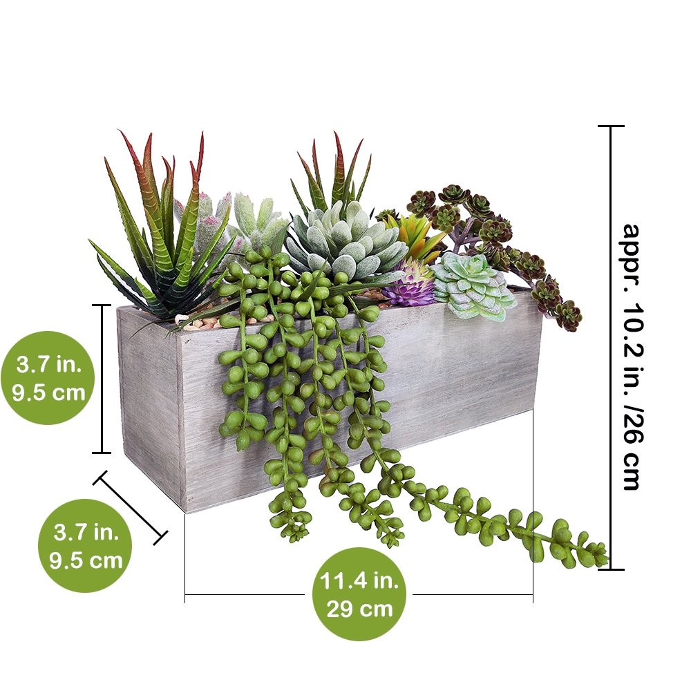 New Best Supla Artificial Potted Succulents Plants Arrangement Fake Succulent in