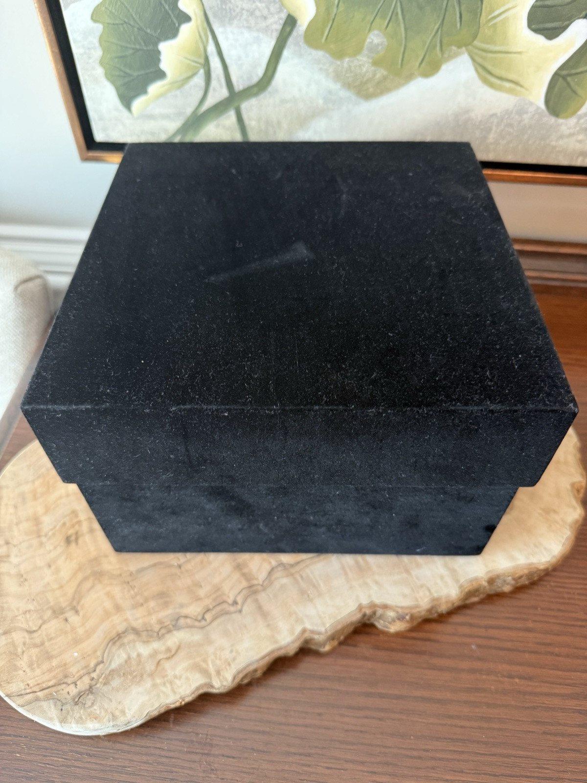 Rose Forever New York Real Preserved 16 White Roses Rose Black Velvet Square Box