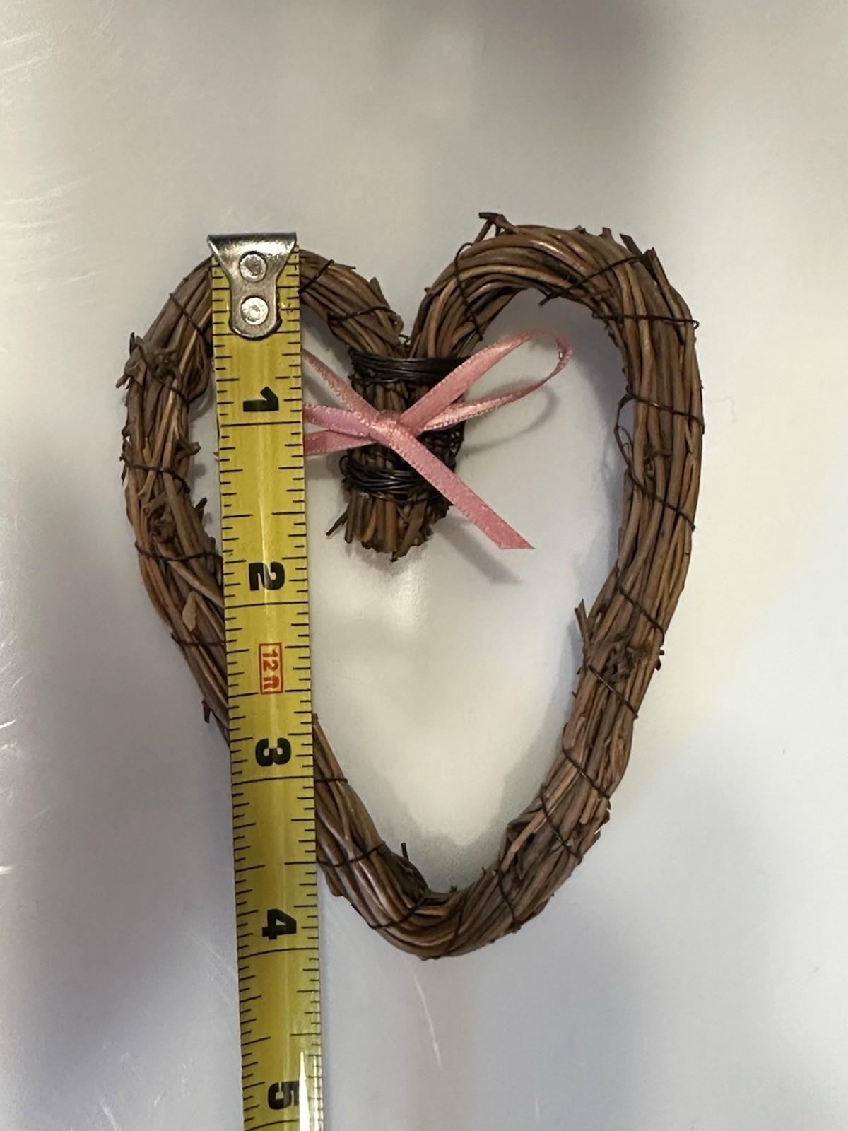 Grapevine Hearts Set Of 2 Small Collectible Decoration 3”x4” Country Cottage