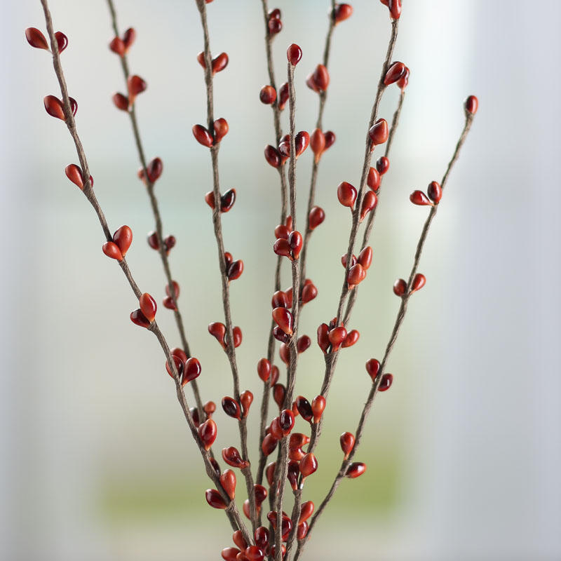 Factory Direct Craft Group 12 Hand Wrapped Petite Burnt Orange Pip Berry Sp