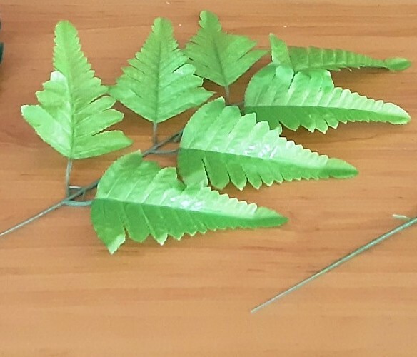 10X Artificial Tropical Jungle Palm Leaves 7 Head Hawaiian Luau Party Home Decor