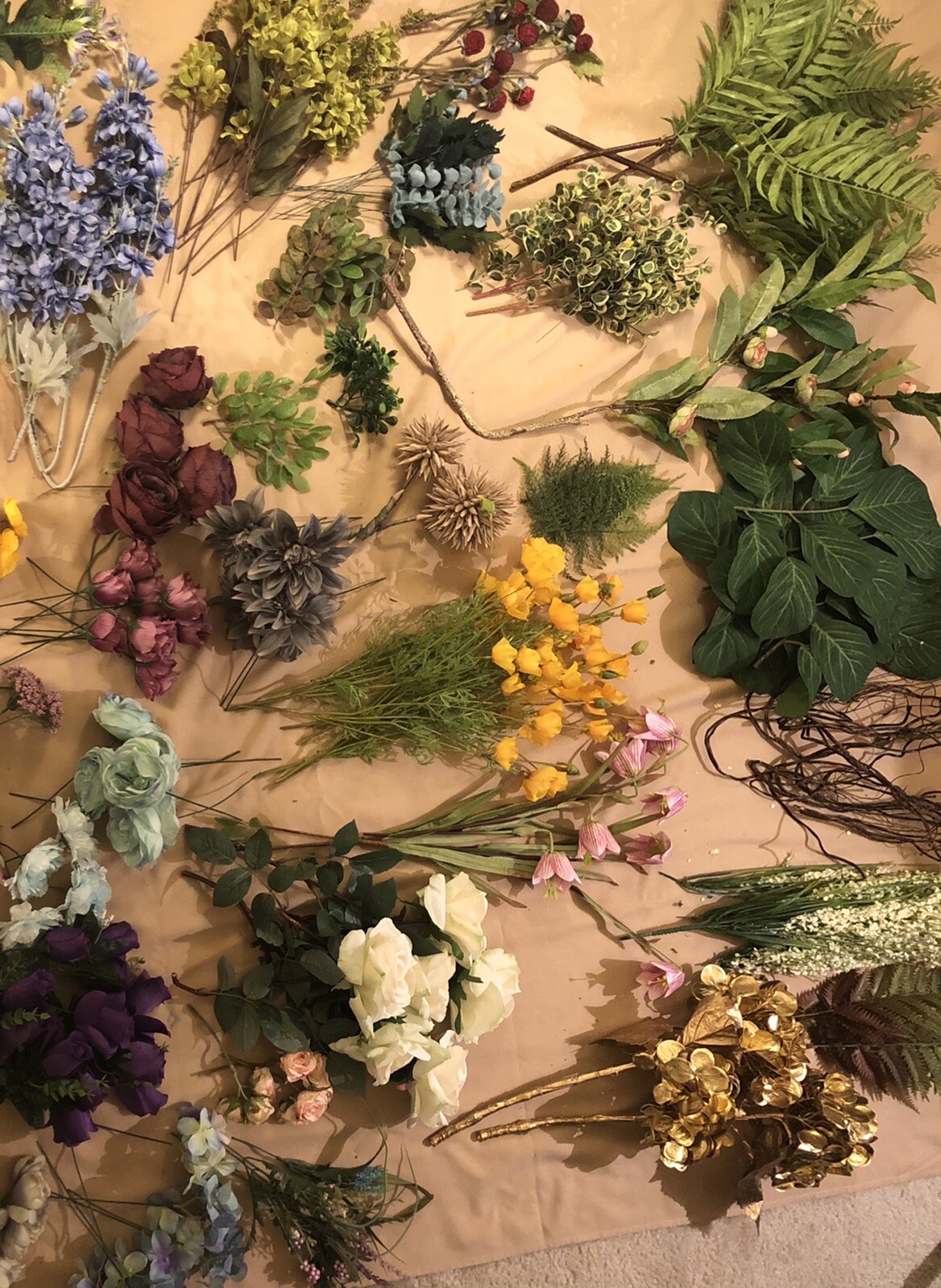 Artificial Flower Collection – Flowers, Foliage, Twigs & More! $800 Value