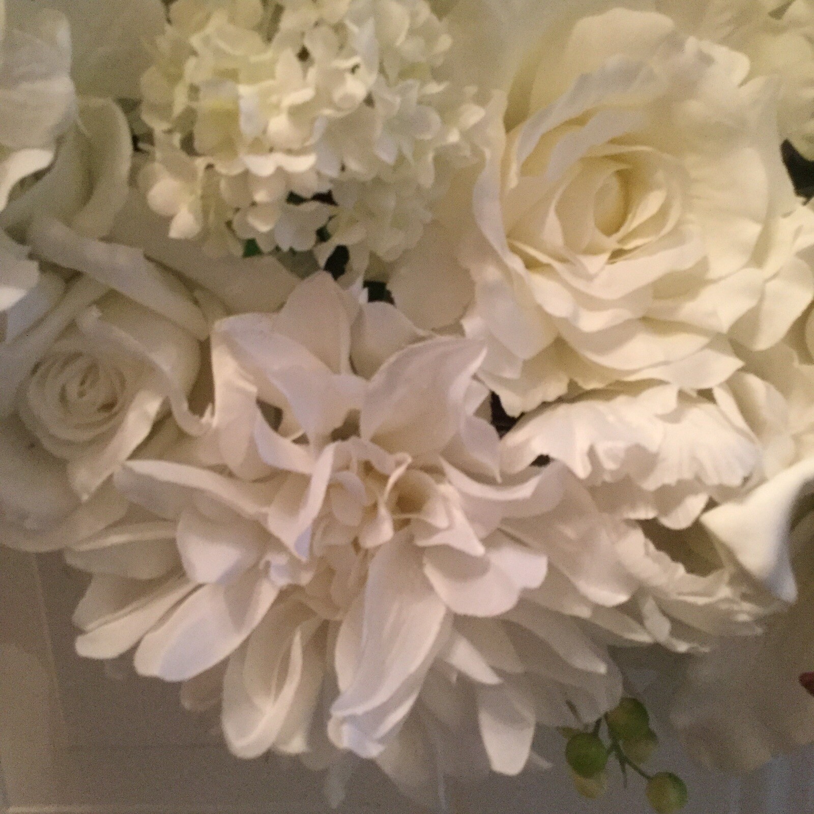 Modern 24” Pure White Wreath, Wedding, Bridal, Peaceful, And Keepsake