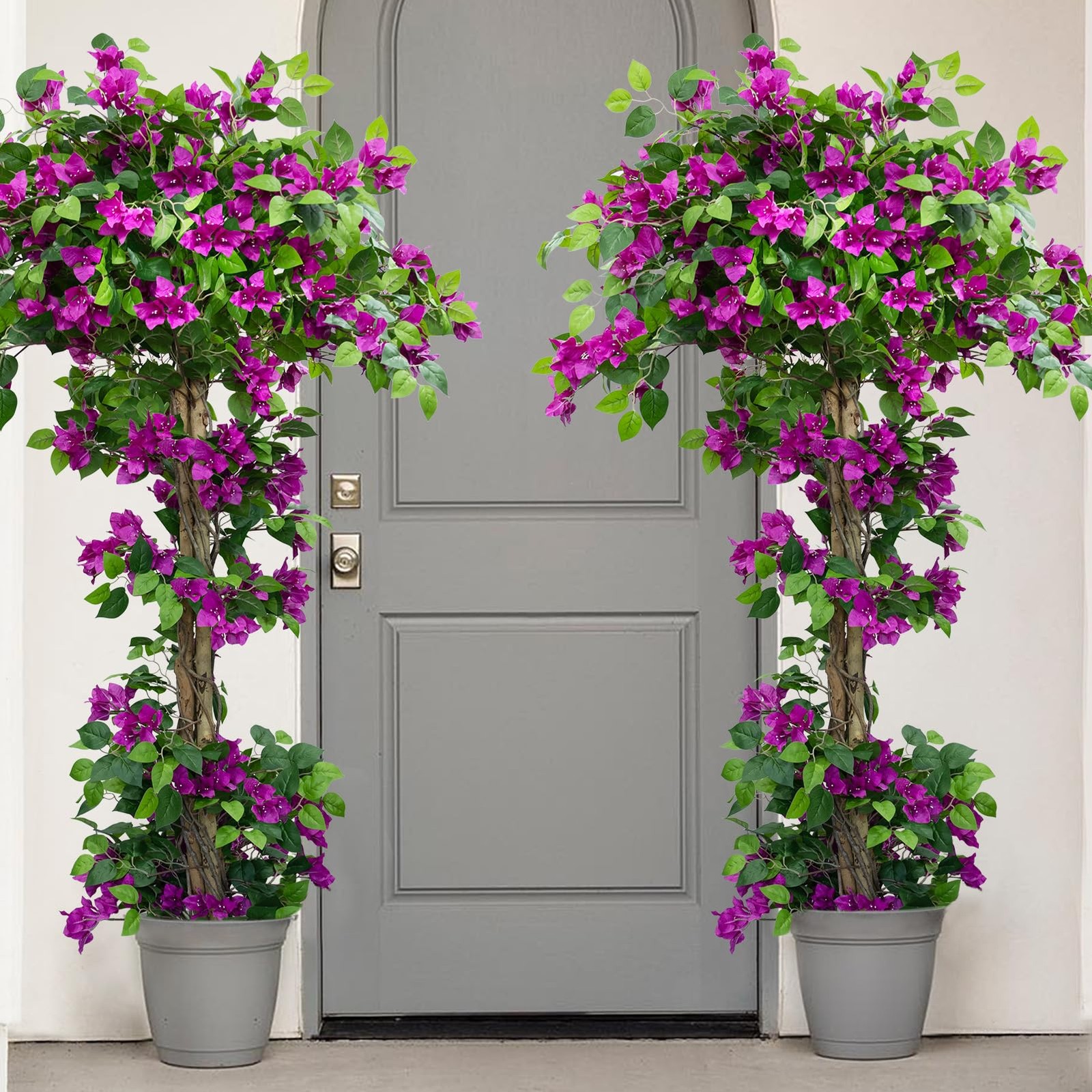 5FT Tall Bougainvillea Artificial Tree for Outdoors or Indoors, Faux Tree Rea…