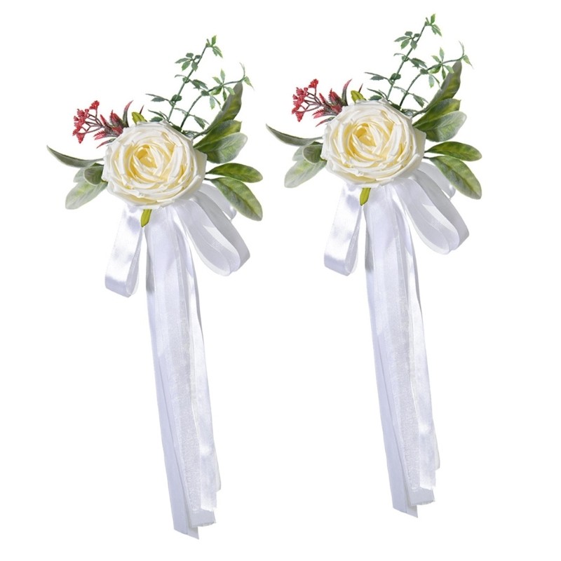 Luxurious Banquet Chair Back Decoration For Wedding Ceremony Holiday Decors 2pcs