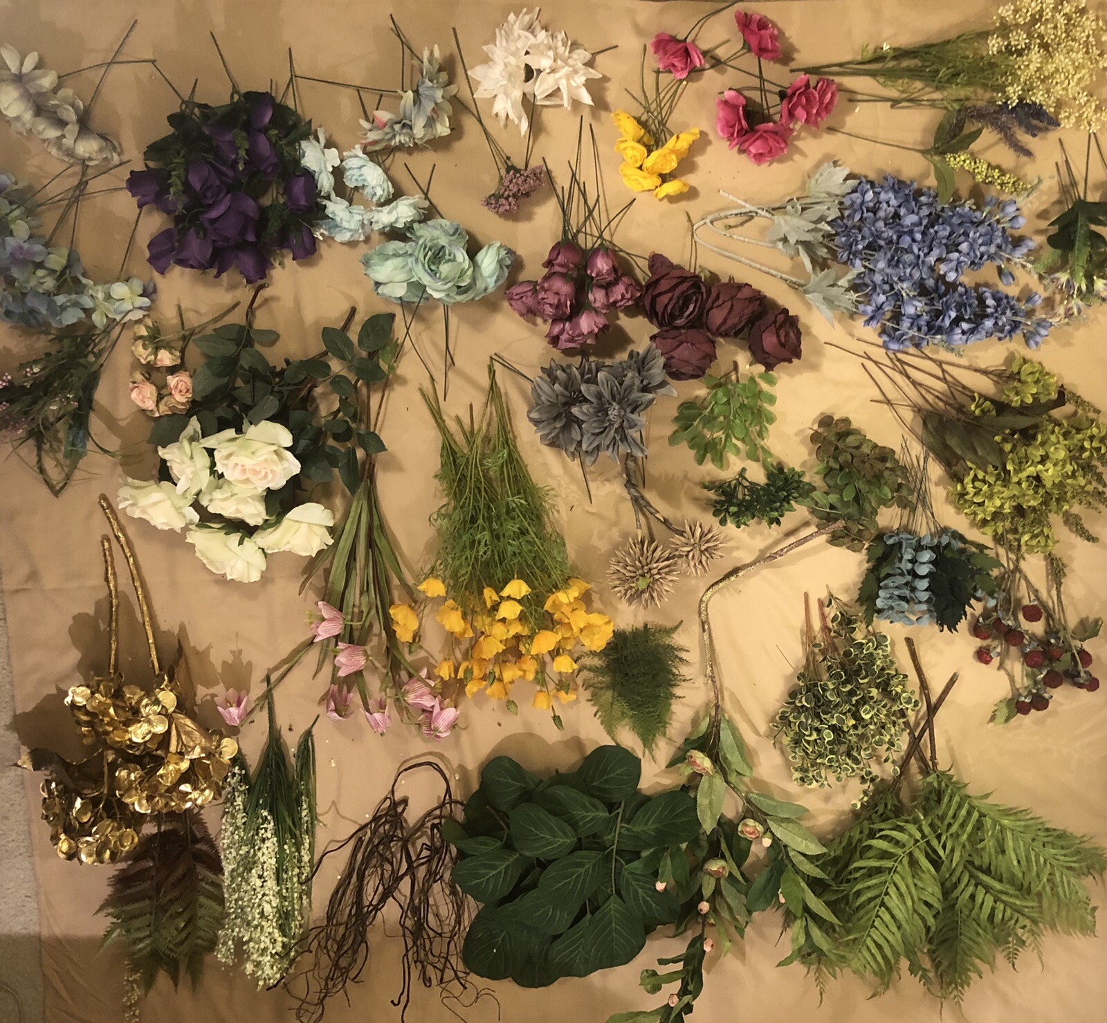 Artificial Flower Collection – Flowers, Foliage, Twigs & More! $800 Value