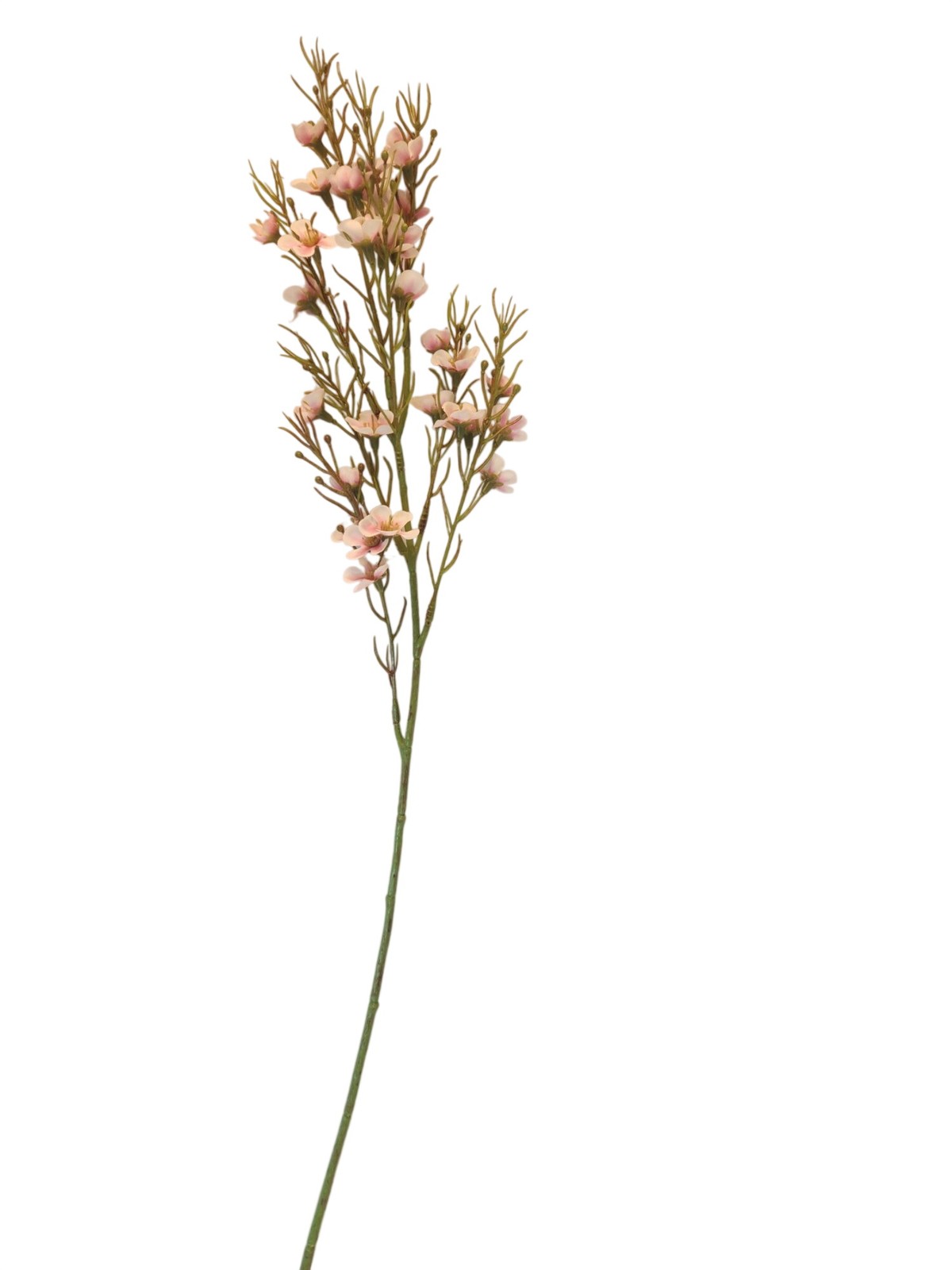 Blush Pink Dogwood Stems Two Tone Wax Flower Faux Floral Pink White Tips Wedding