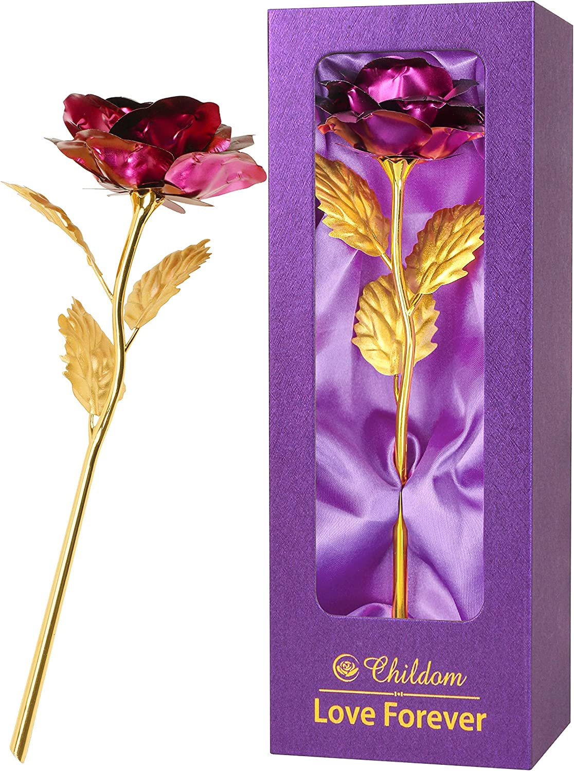 Birthday Gifts for Women Mom,Forever Purple Rose Flower for Delivery Prime | Chr