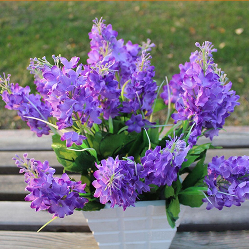 5-Head Artificial Flowers Hyacinth Lavender/Fake Flower Home Garden Decoration