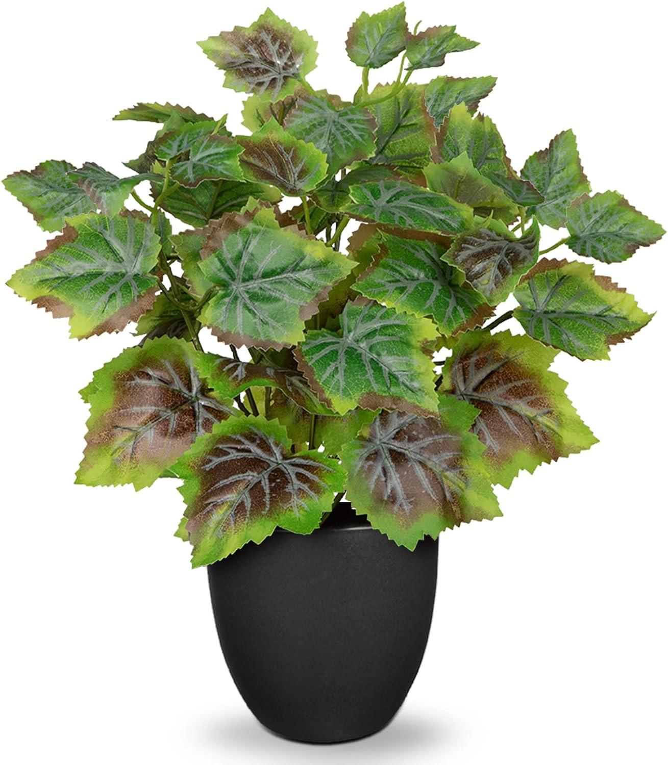 14.5″ Artificial Plants Indoor Home Decor Small Faux Plant | Silk Fake Potted Pl